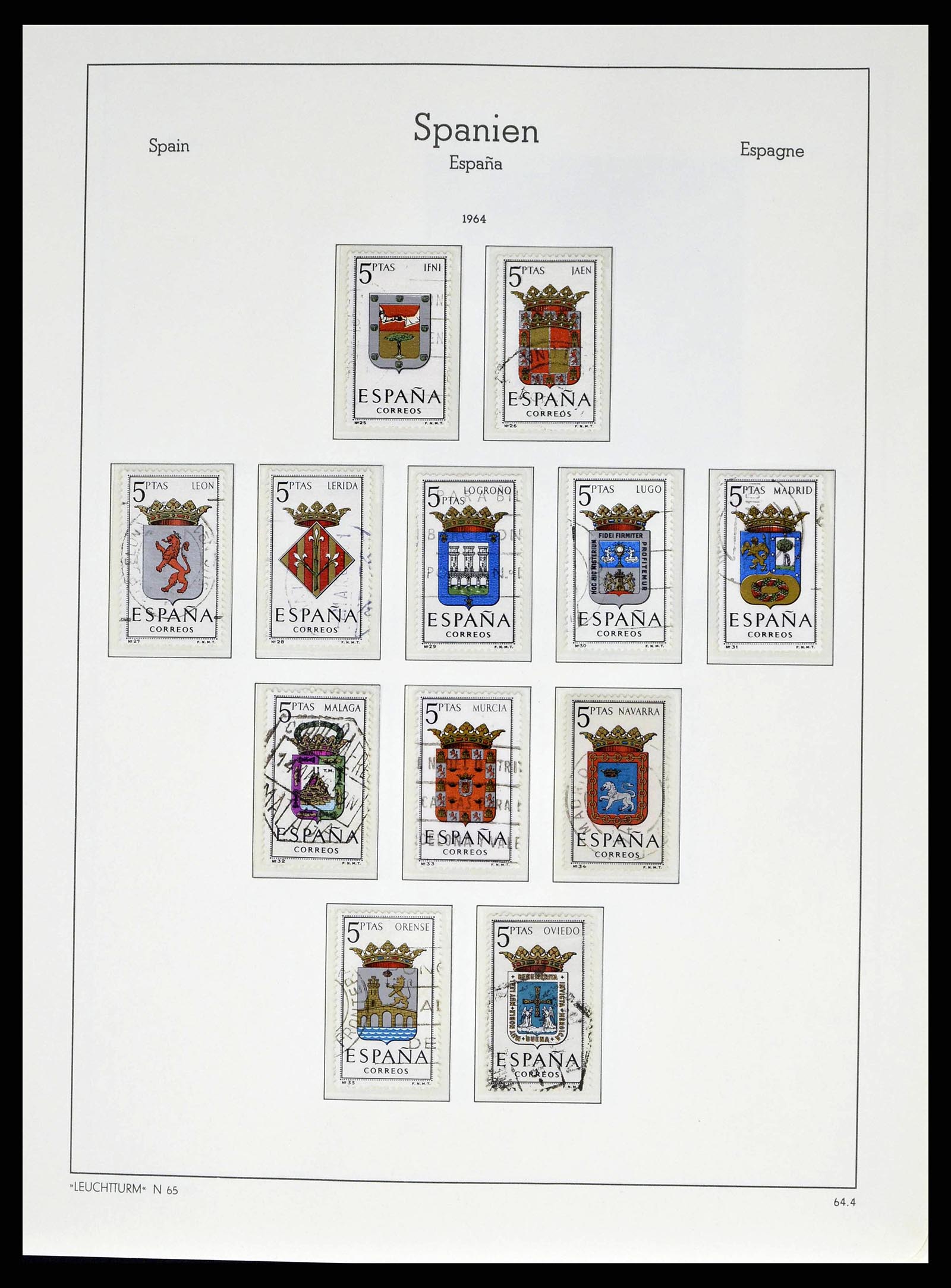 38491 0243 - Postzegelverzameling 38491 Spanje 1850-1965.