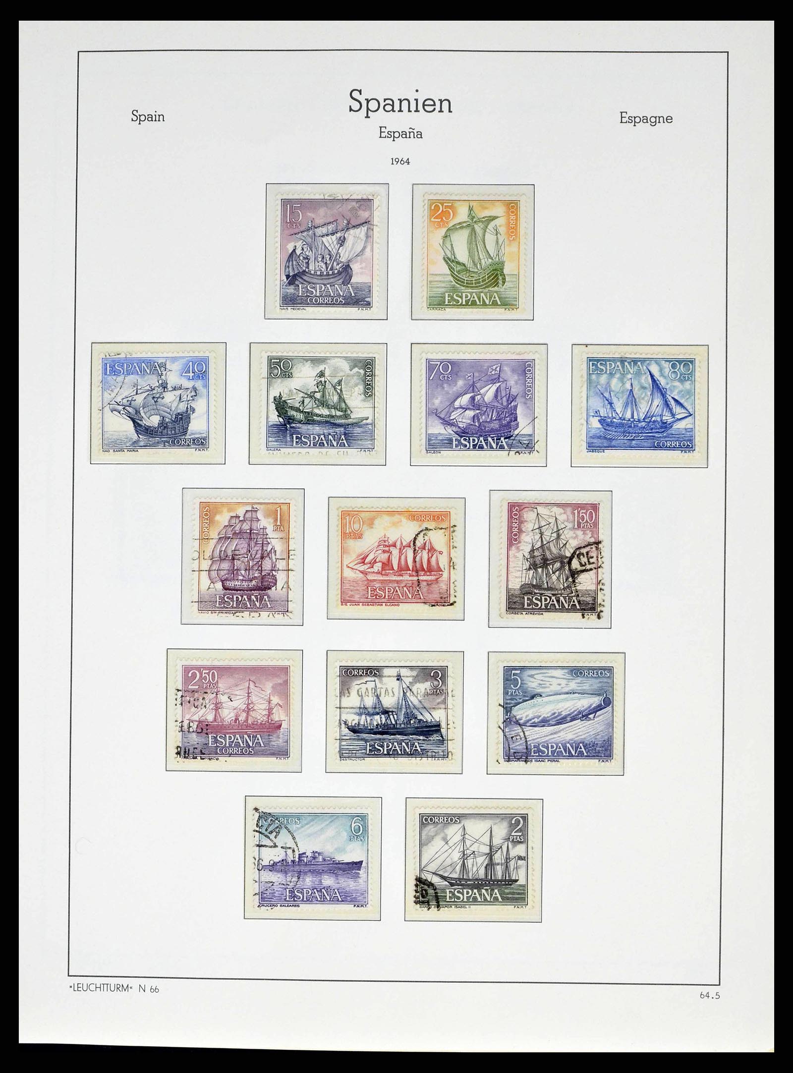 38491 0246 - Stamp collection 38491 Spain 1850-1965.