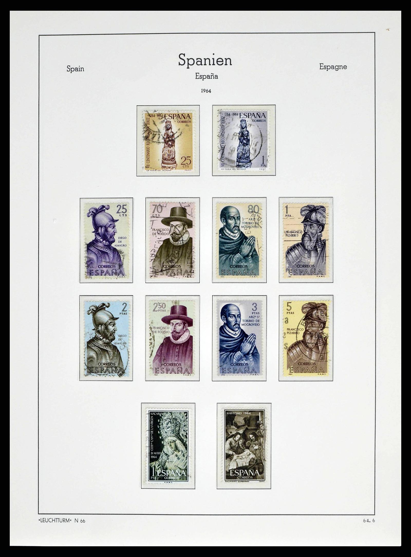 38491 0249 - Stamp collection 38491 Spain 1850-1965.