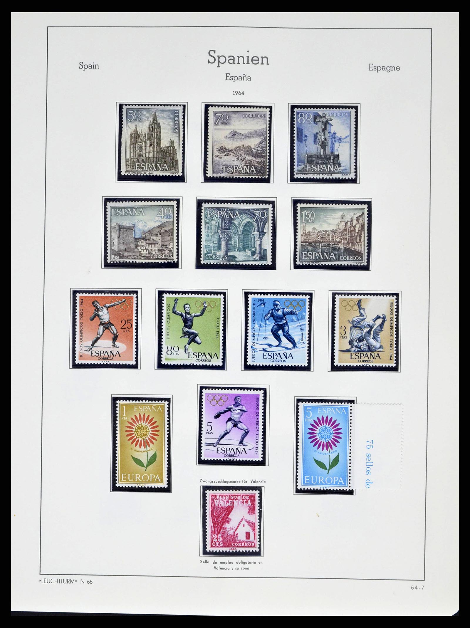 38491 0252 - Postzegelverzameling 38491 Spanje 1850-1965.
