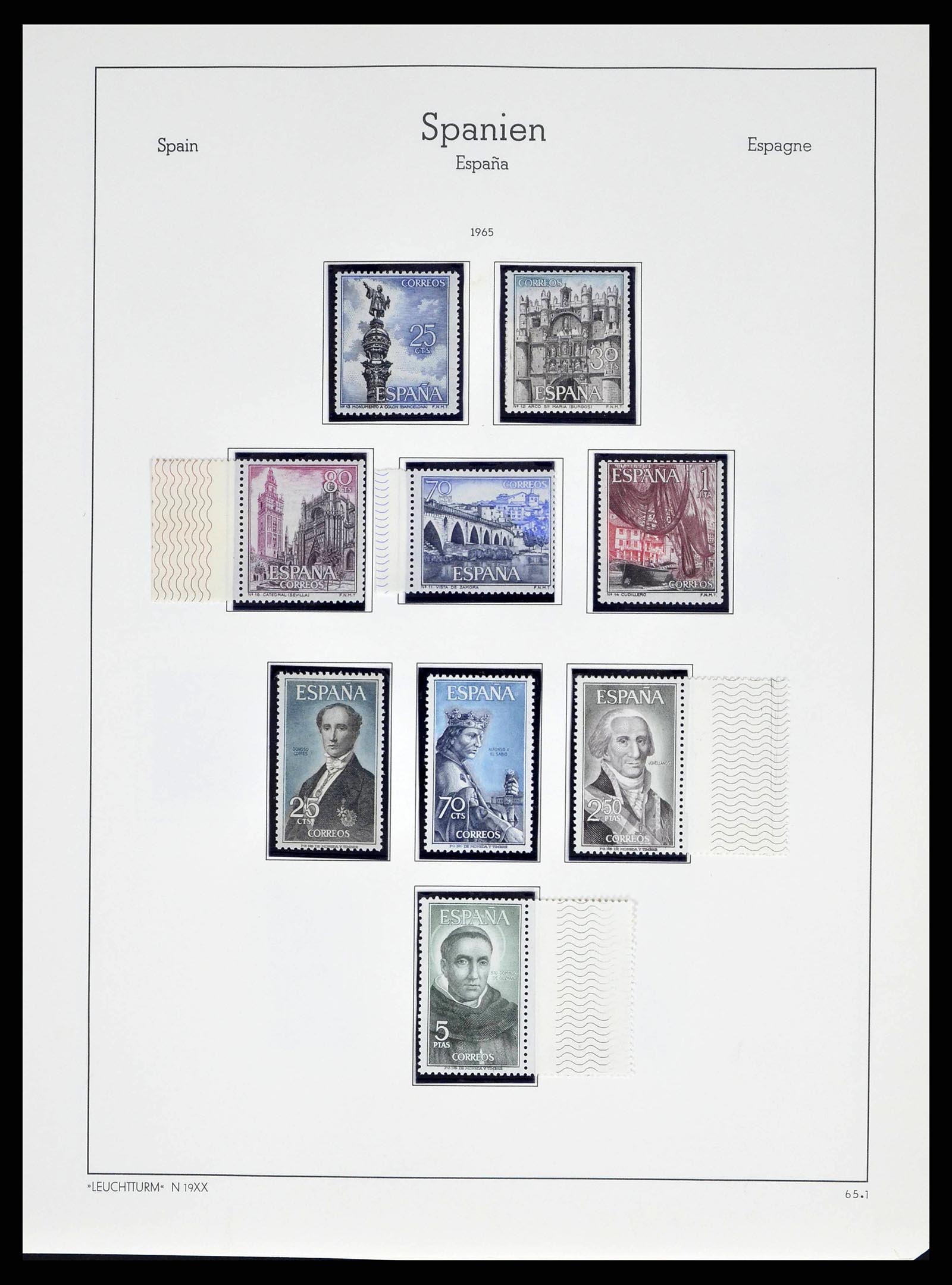 38491 0254 - Postzegelverzameling 38491 Spanje 1850-1965.