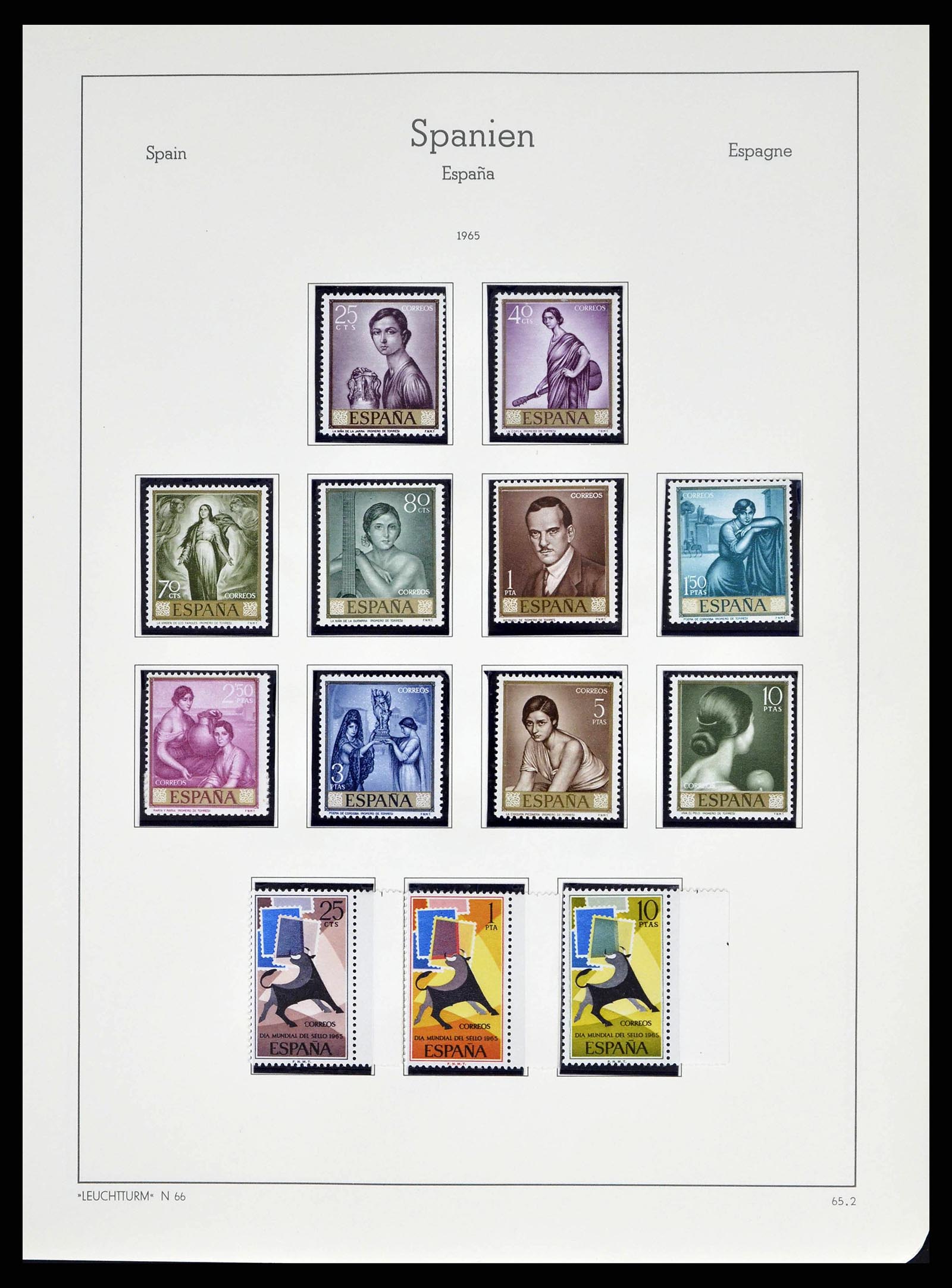 38491 0256 - Postzegelverzameling 38491 Spanje 1850-1965.