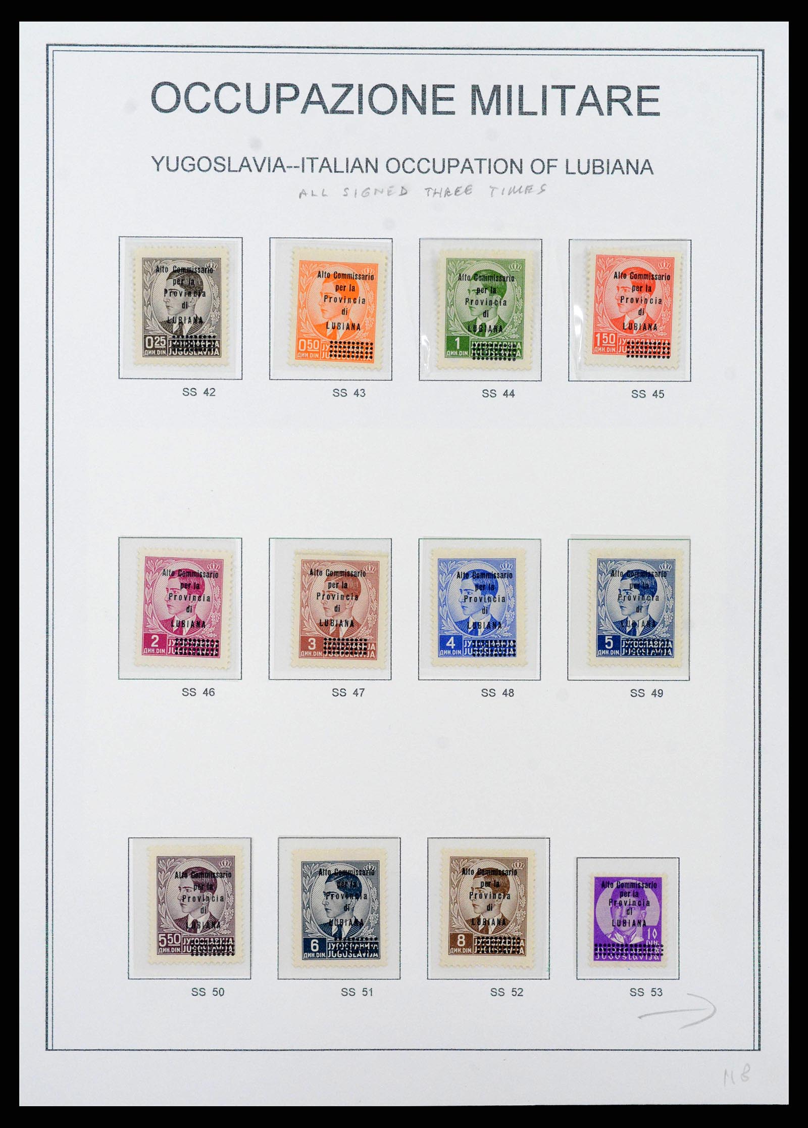 38492 0011 - Postzegelverzameling 38492 Italiaanse bezetting Slovenië (Laibach) 19