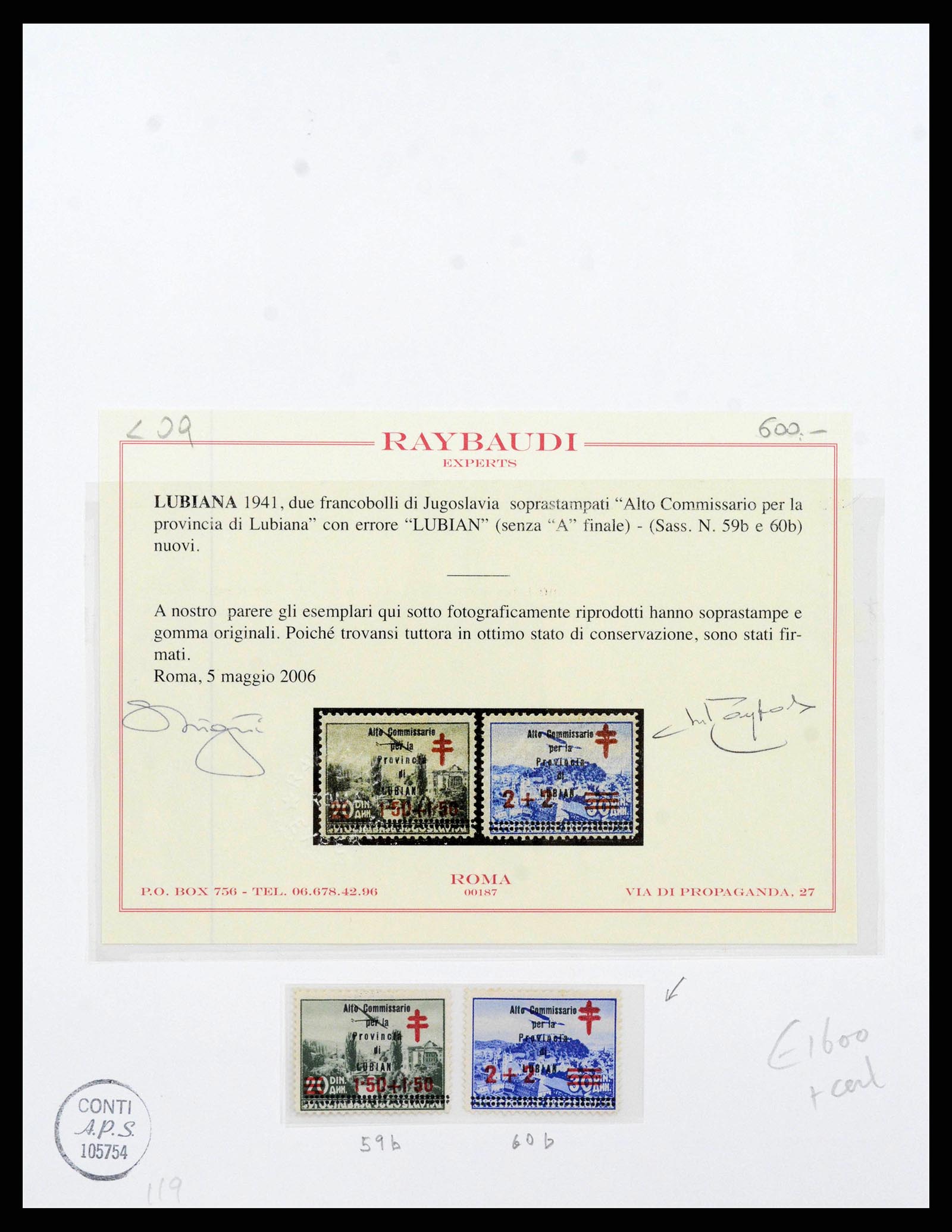 38492 0012 - Postzegelverzameling 38492 Italiaanse bezetting Slovenië (Laibach) 19