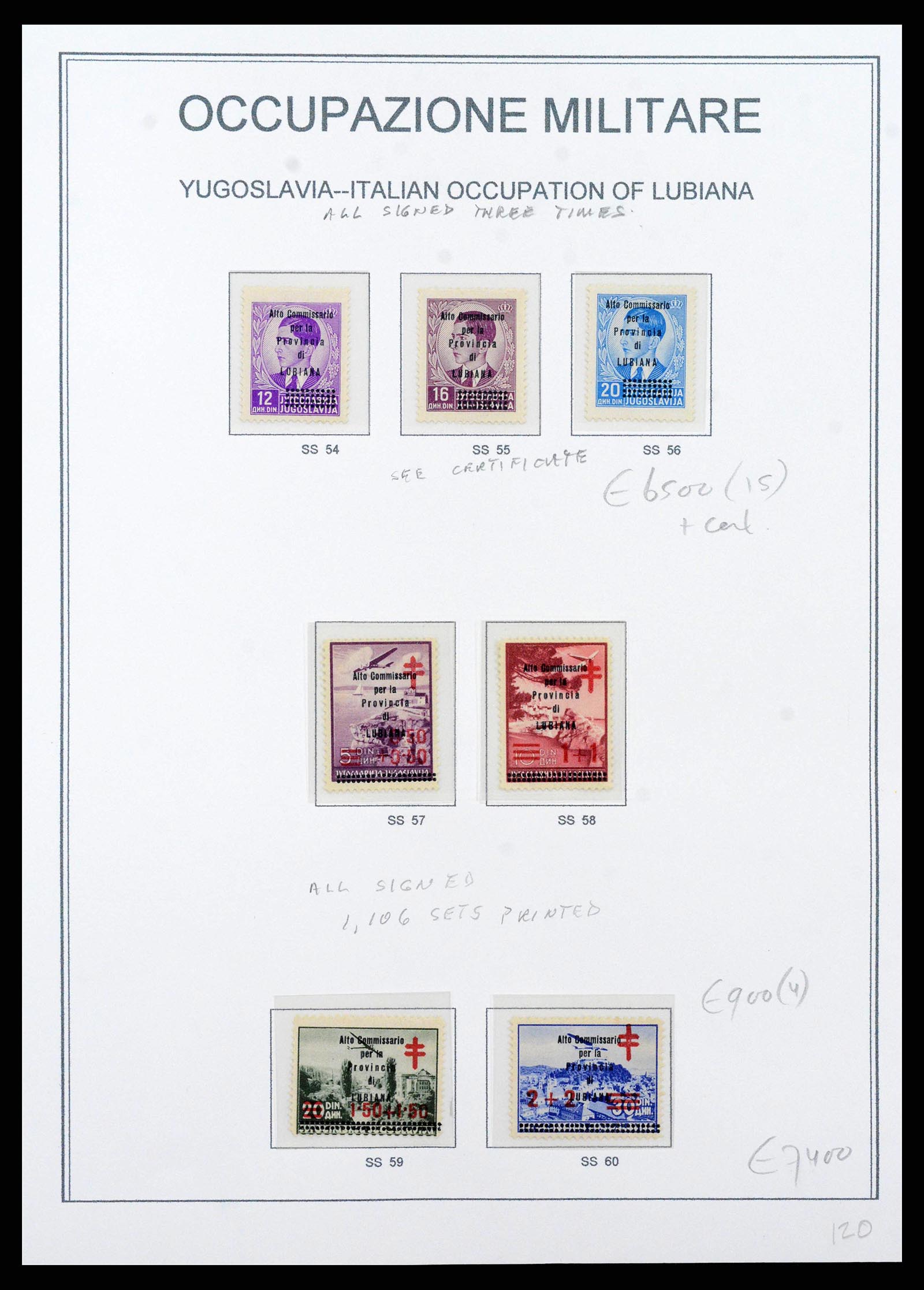 38492 0013 - Postzegelverzameling 38492 Italiaanse bezetting Slovenië (Laibach) 19