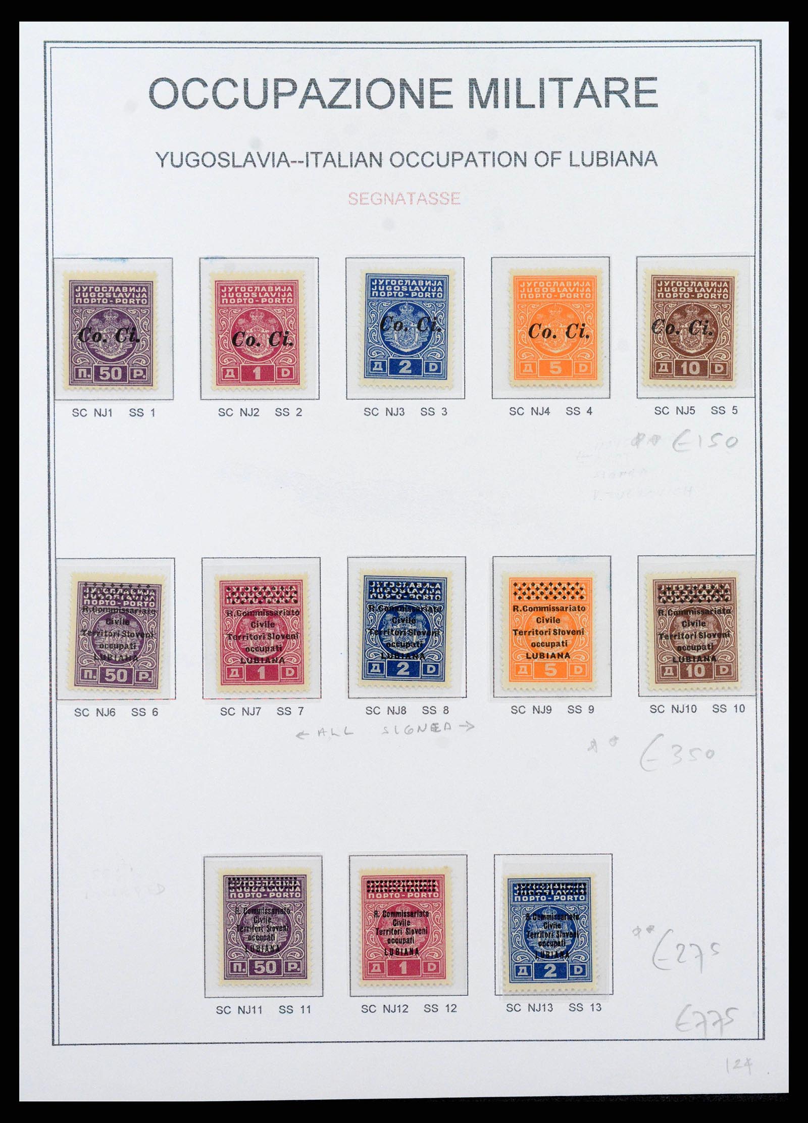 38492 0016 - Postzegelverzameling 38492 Italiaanse bezetting Slovenië (Laibach) 19