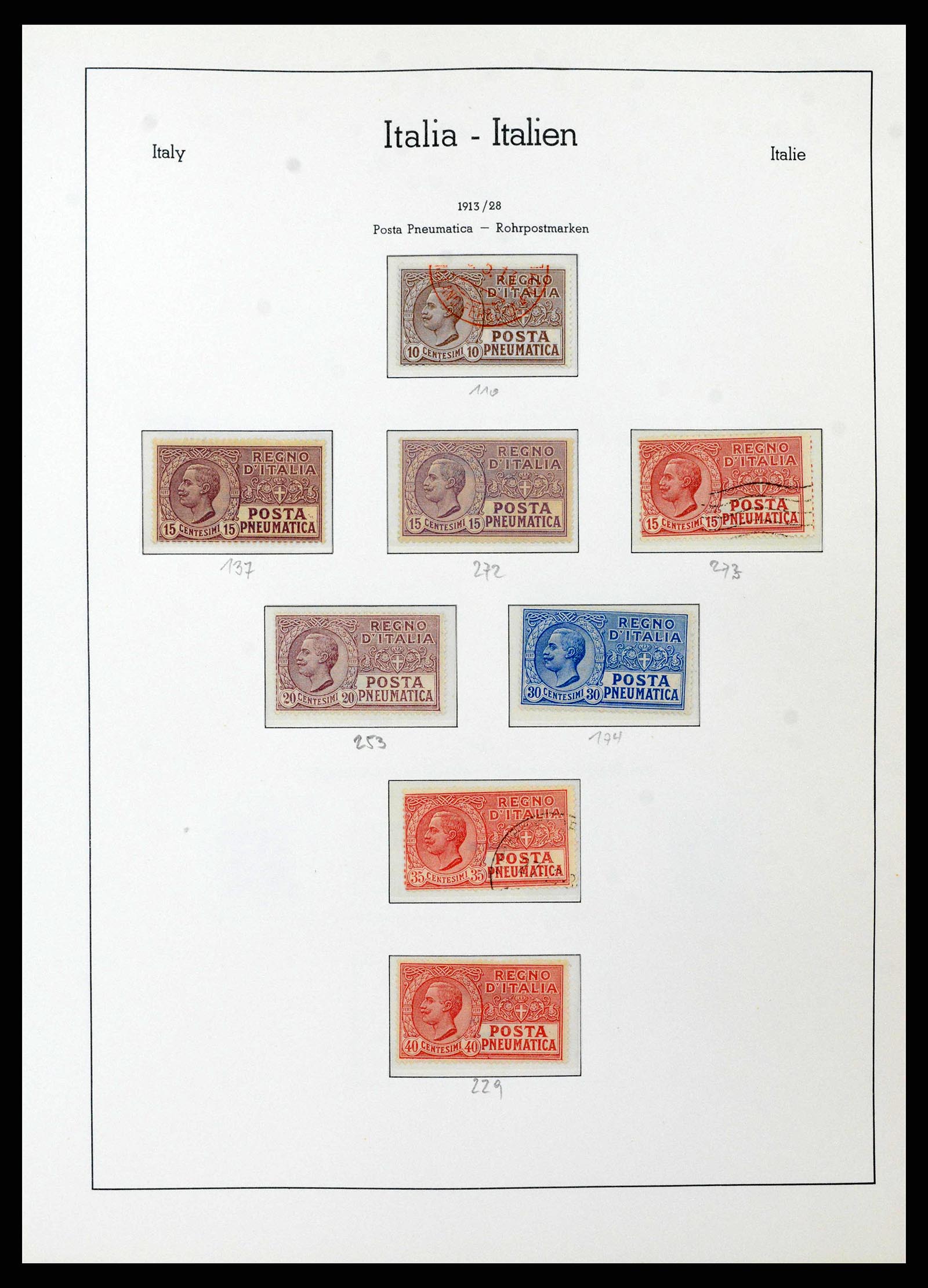 38493 0018 - Stamp collection 38493 Italy 1861-1970.