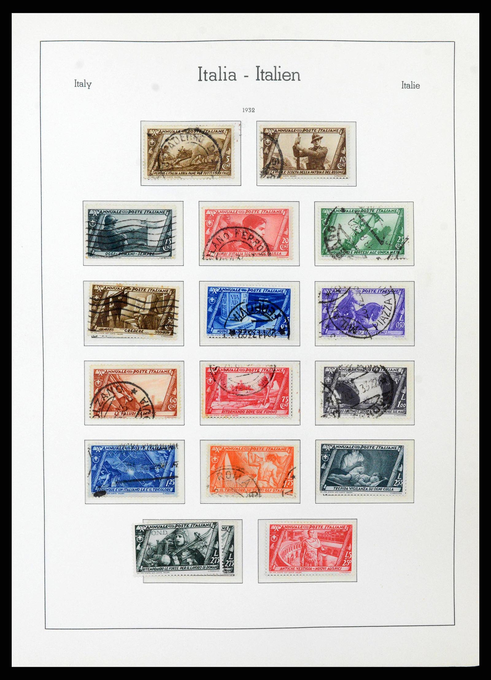 38493 0033 - Stamp collection 38493 Italy 1861-1970.