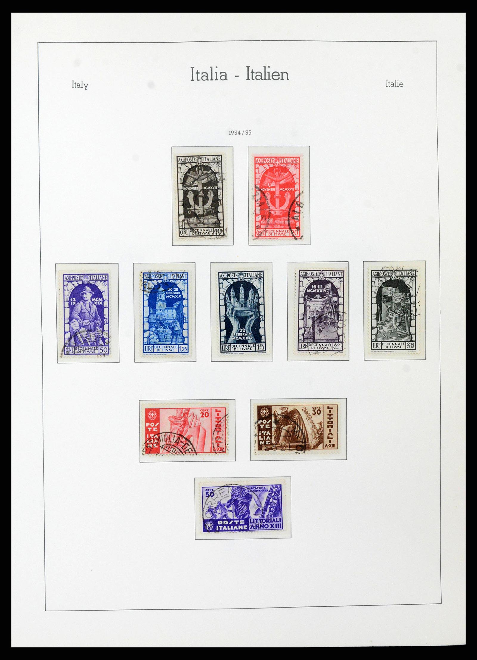38493 0040 - Stamp collection 38493 Italy 1861-1970.