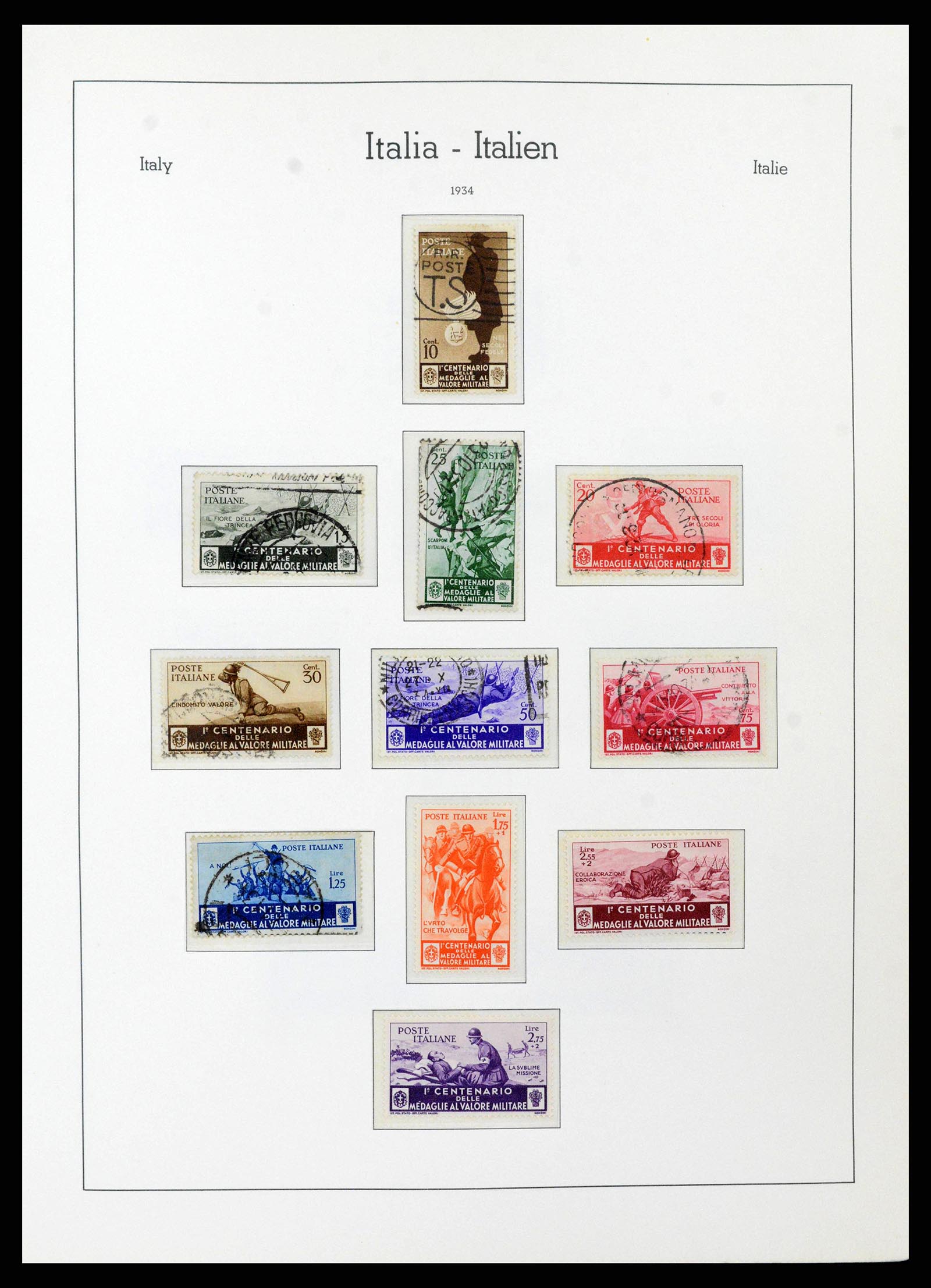 38493 0043 - Stamp collection 38493 Italy 1861-1970.