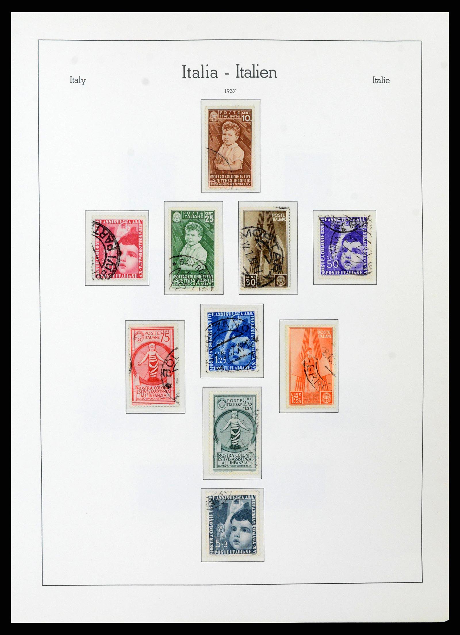 38493 0049 - Stamp collection 38493 Italy 1861-1970.