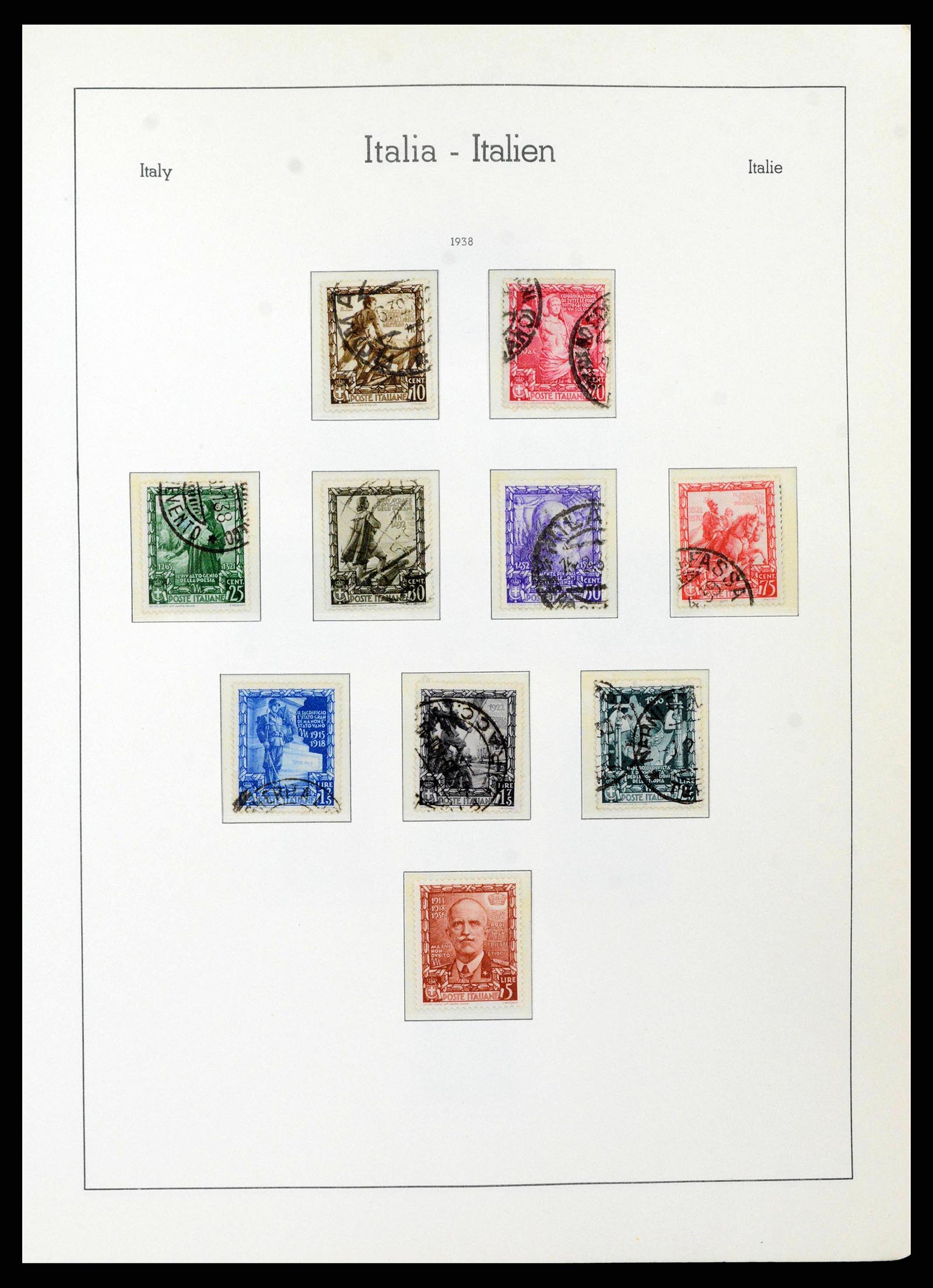 38493 0054 - Stamp collection 38493 Italy 1861-1970.