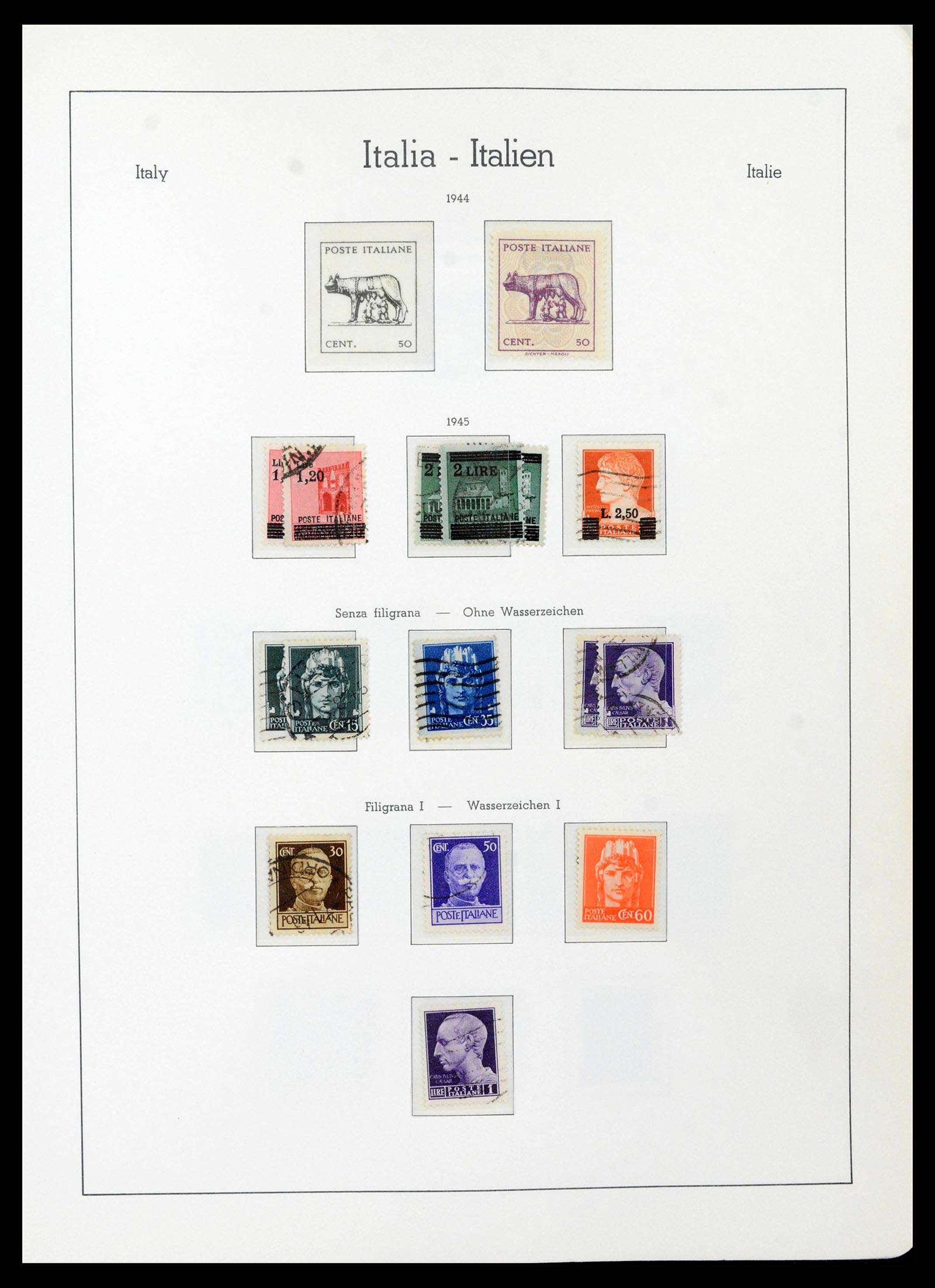38493 0060 - Stamp collection 38493 Italy 1861-1970.