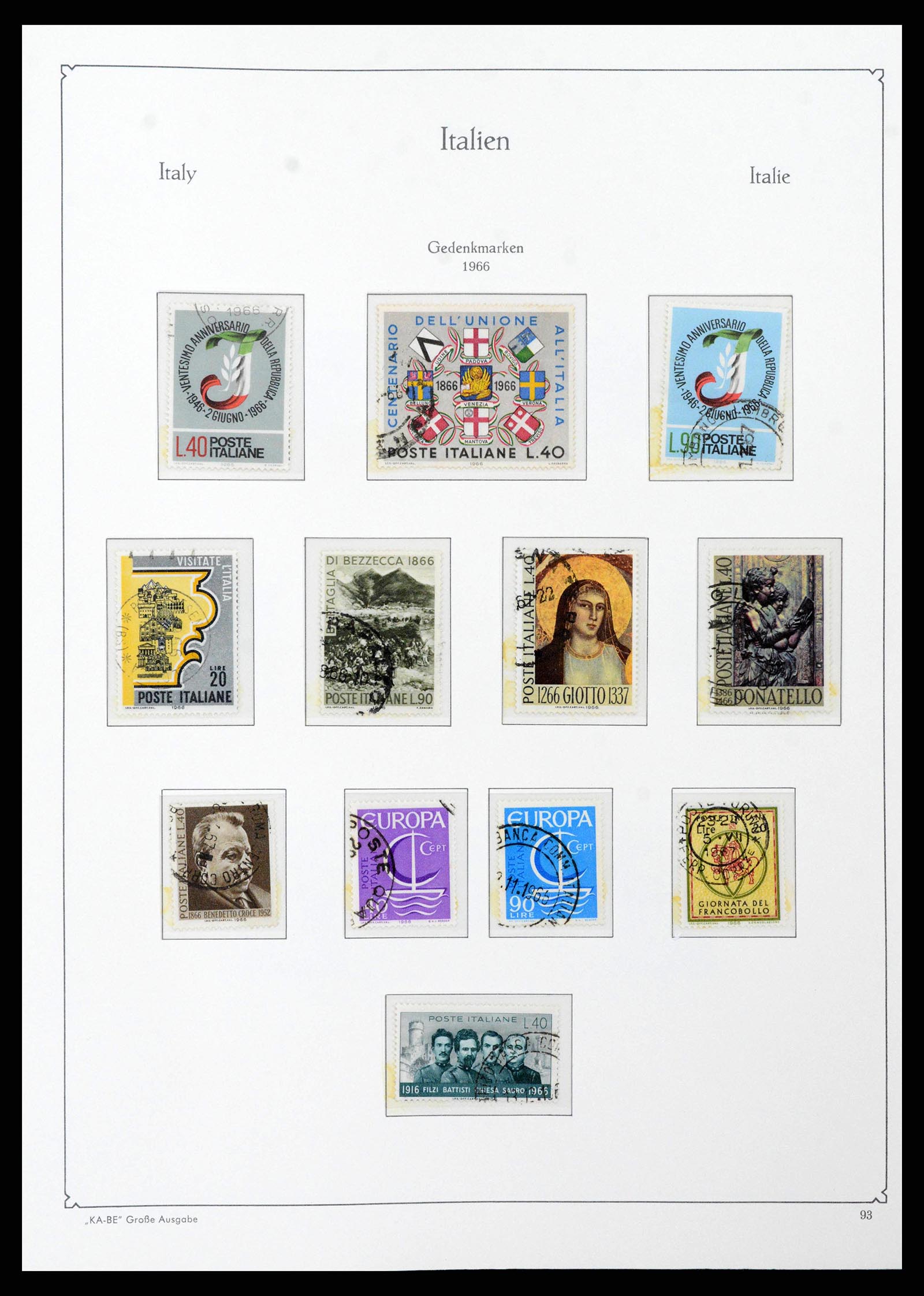 38493 0123 - Stamp collection 38493 Italy 1861-1970.