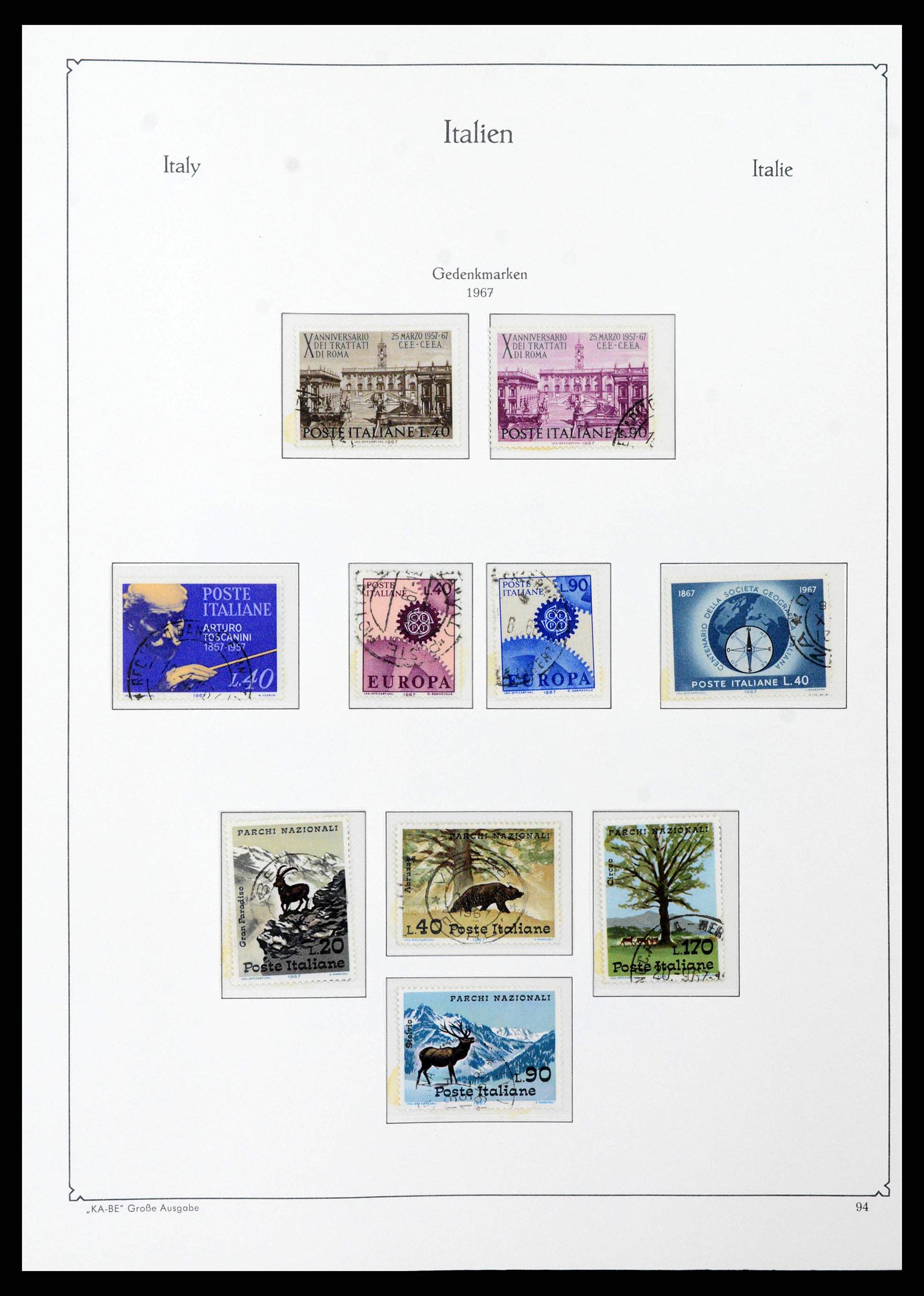 38493 0124 - Stamp collection 38493 Italy 1861-1970.