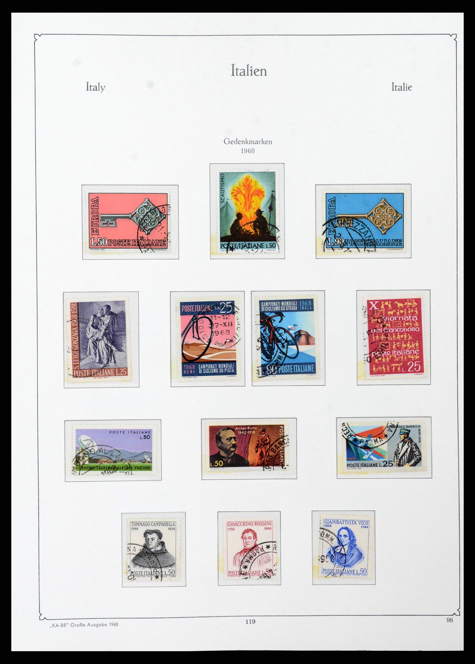 38493 0128 - Stamp collection 38493 Italy 1861-1970.