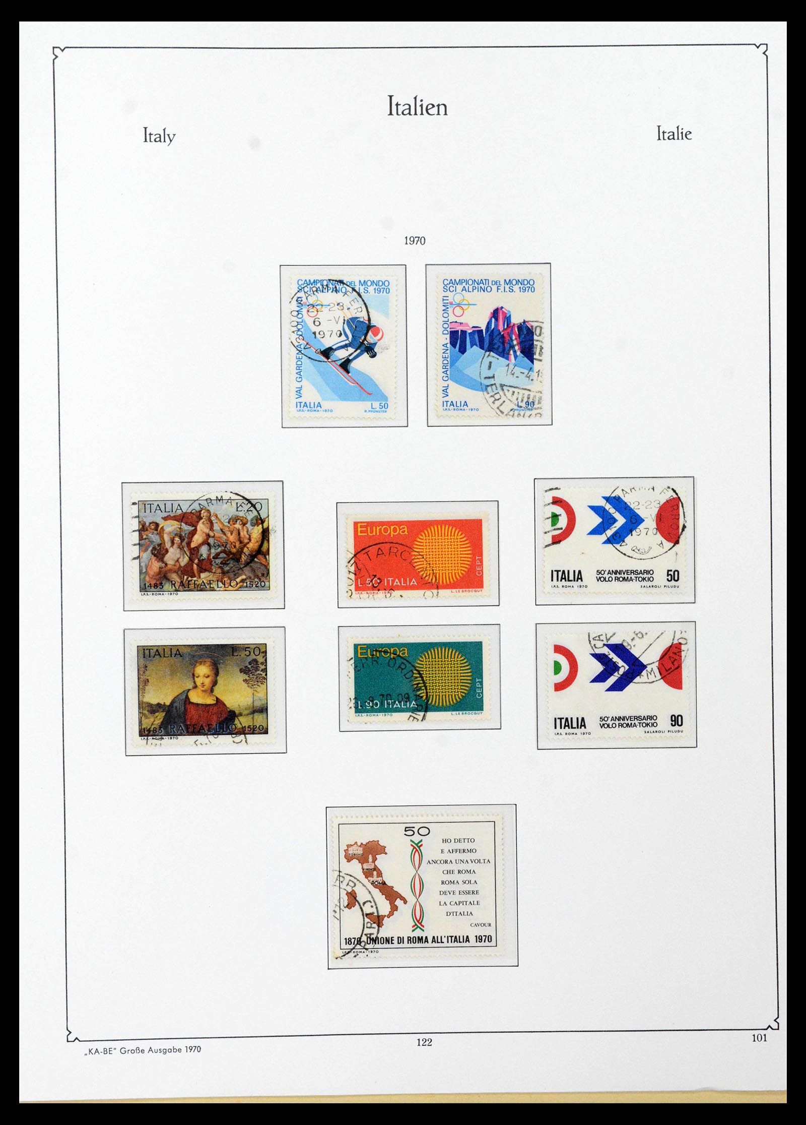 38493 0131 - Stamp collection 38493 Italy 1861-1970.