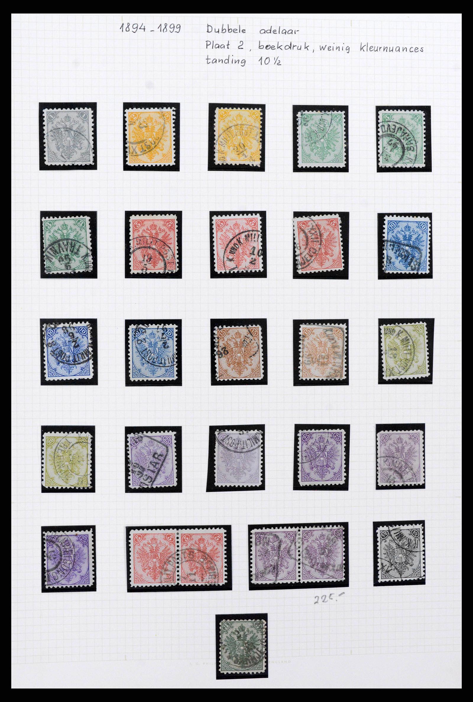 38500 0002 - Postzegelverzameling 38500 Bosnië speciaalverzameling 1879-1919.
