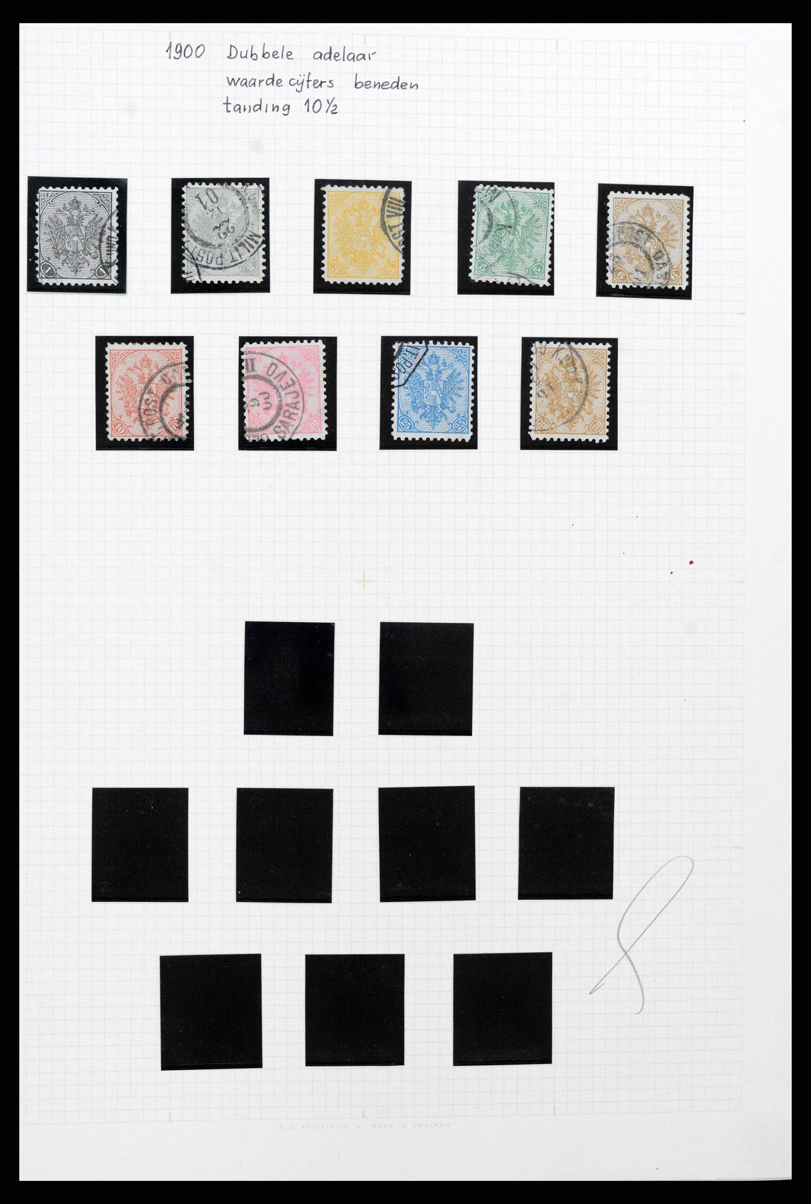 38500 0019 - Postzegelverzameling 38500 Bosnië speciaalverzameling 1879-1919.