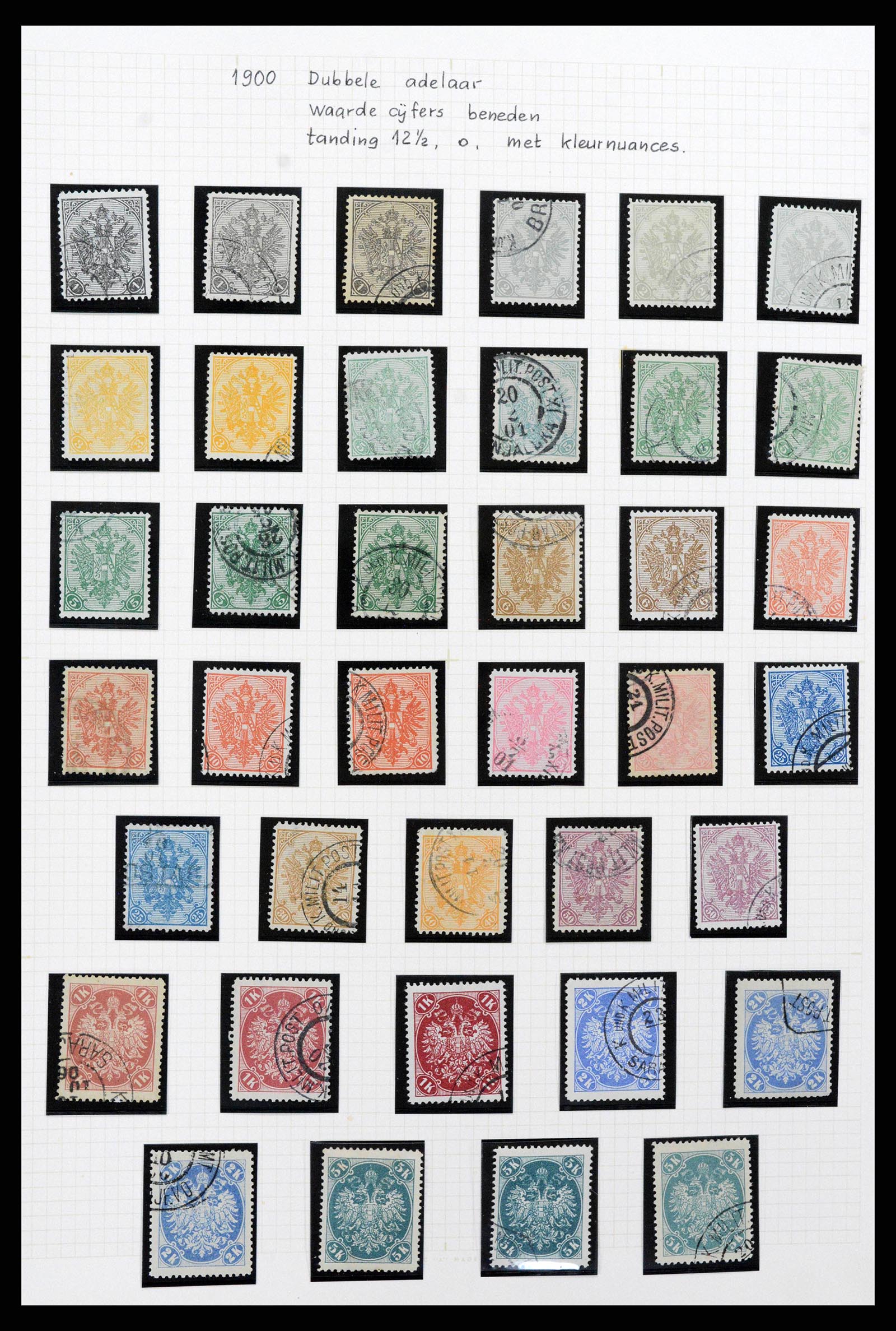 38500 0024 - Postzegelverzameling 38500 Bosnië speciaalverzameling 1879-1919.
