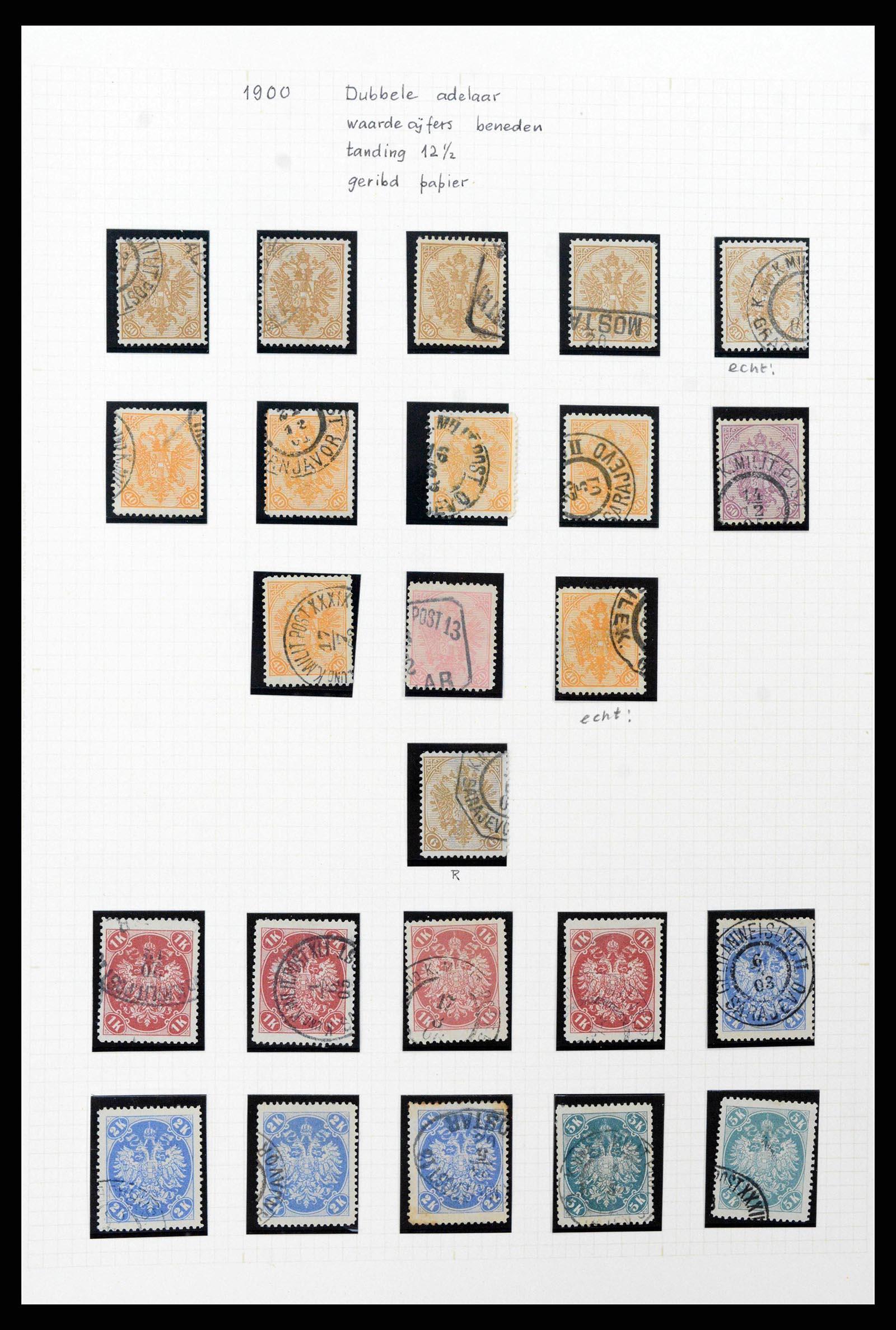 38500 0025 - Postzegelverzameling 38500 Bosnië speciaalverzameling 1879-1919.