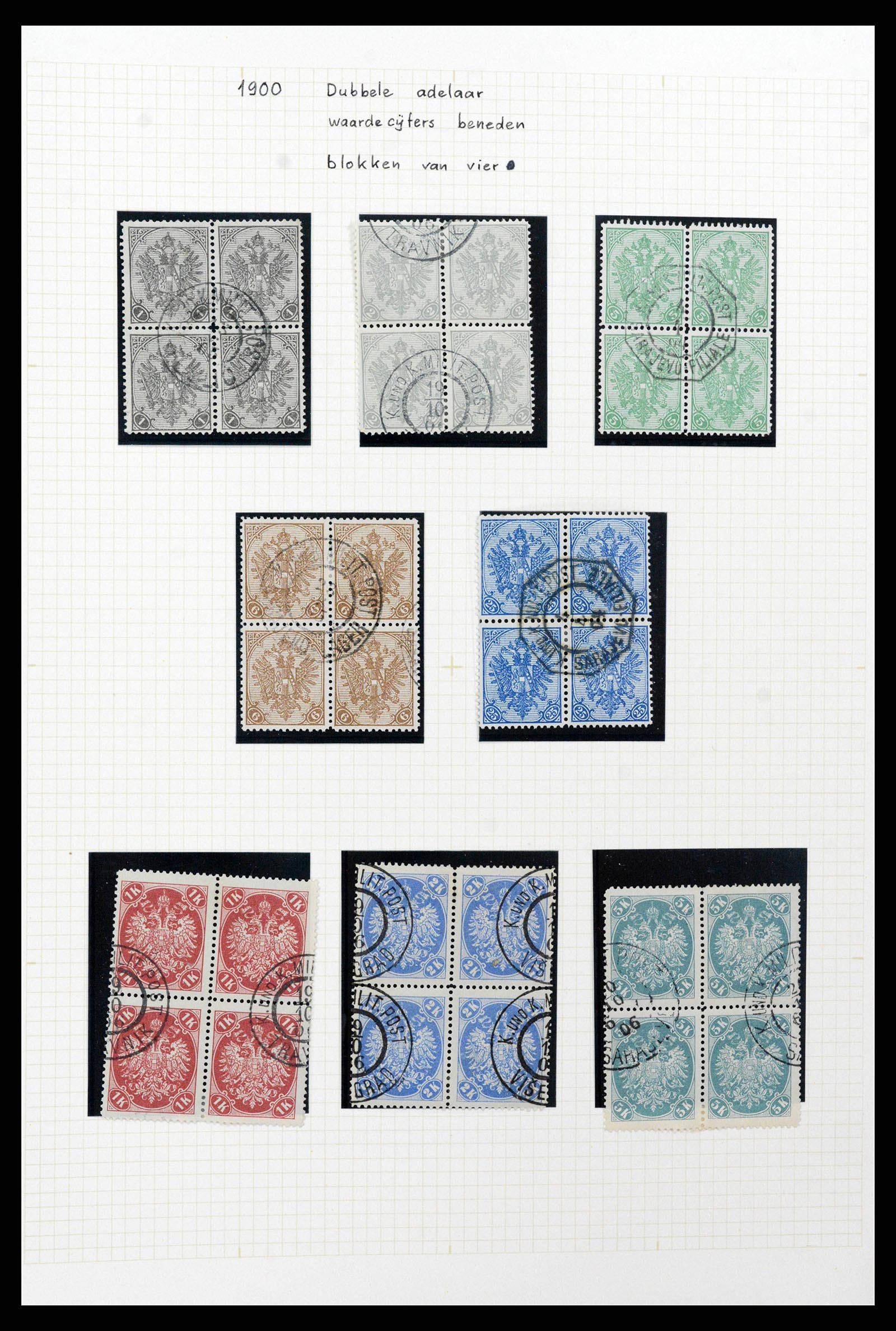 38500 0028 - Postzegelverzameling 38500 Bosnië speciaalverzameling 1879-1919.