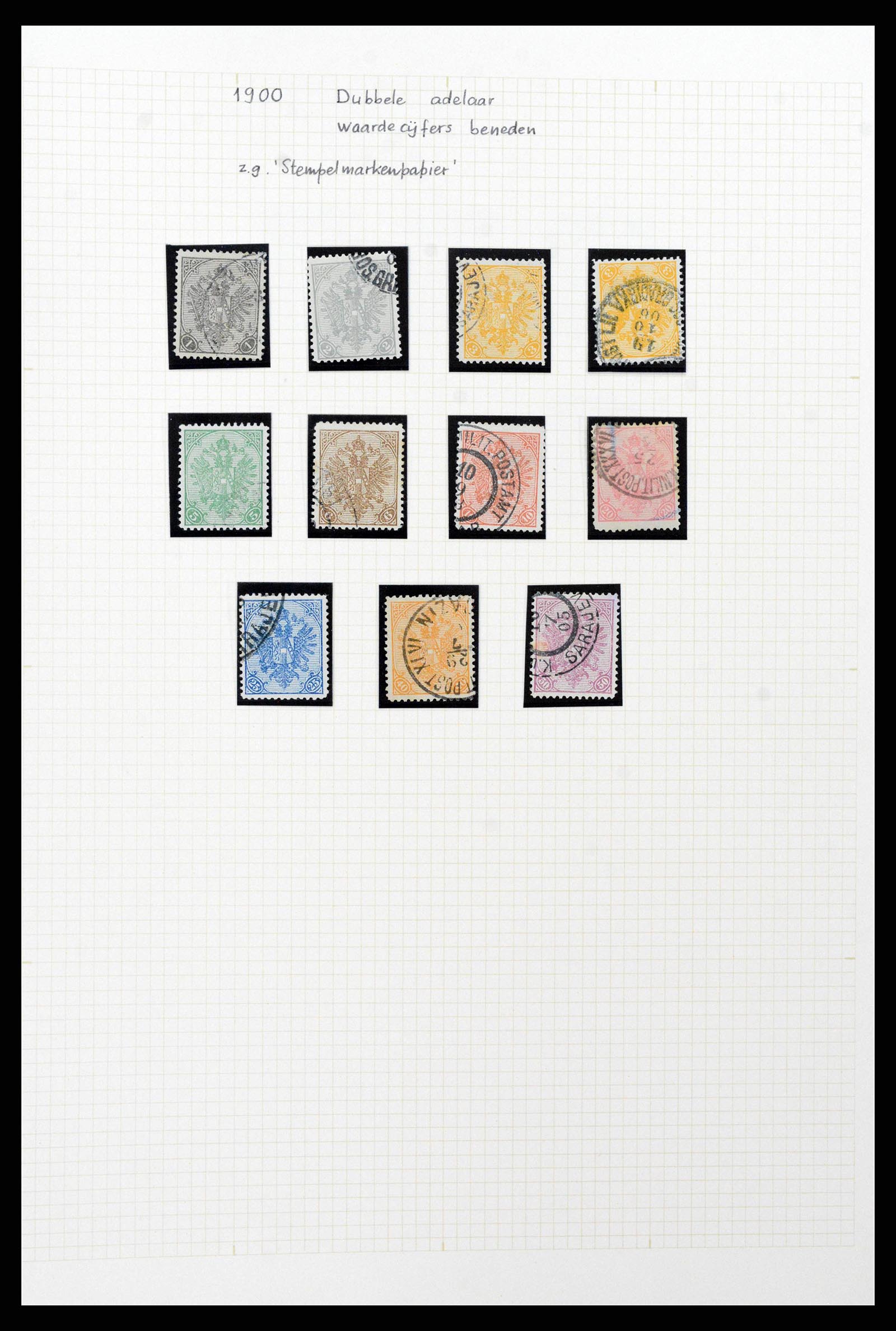 38500 0034 - Postzegelverzameling 38500 Bosnië speciaalverzameling 1879-1919.