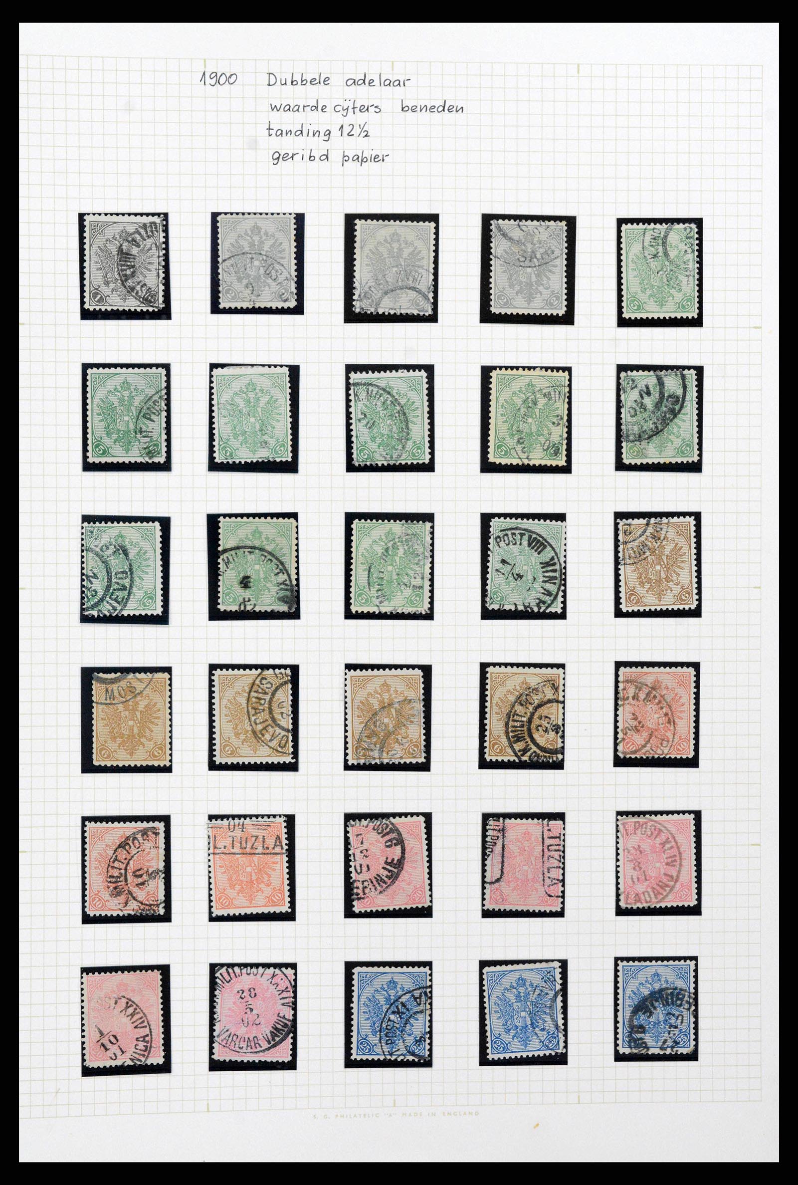 38500 0037 - Postzegelverzameling 38500 Bosnië speciaalverzameling 1879-1919.