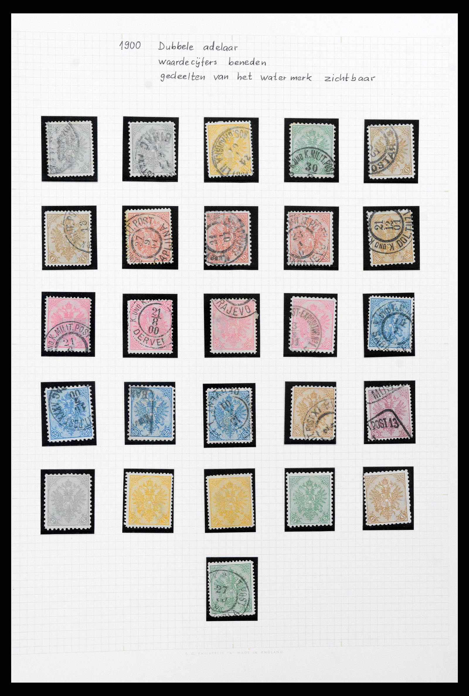 38500 0038 - Postzegelverzameling 38500 Bosnië speciaalverzameling 1879-1919.
