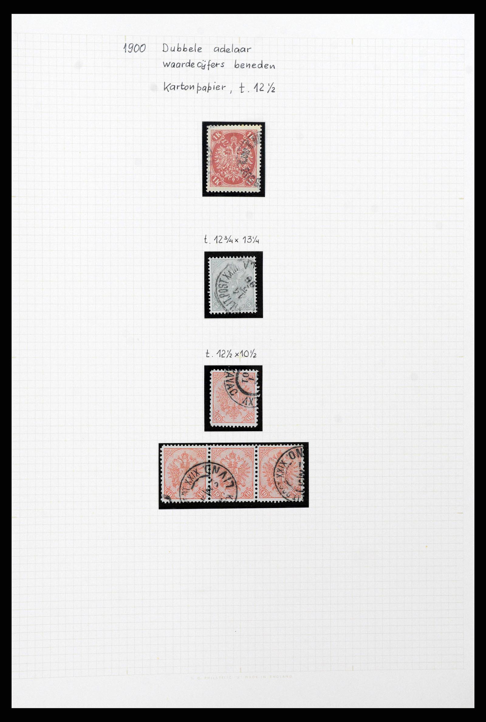 38500 0040 - Postzegelverzameling 38500 Bosnië speciaalverzameling 1879-1919.