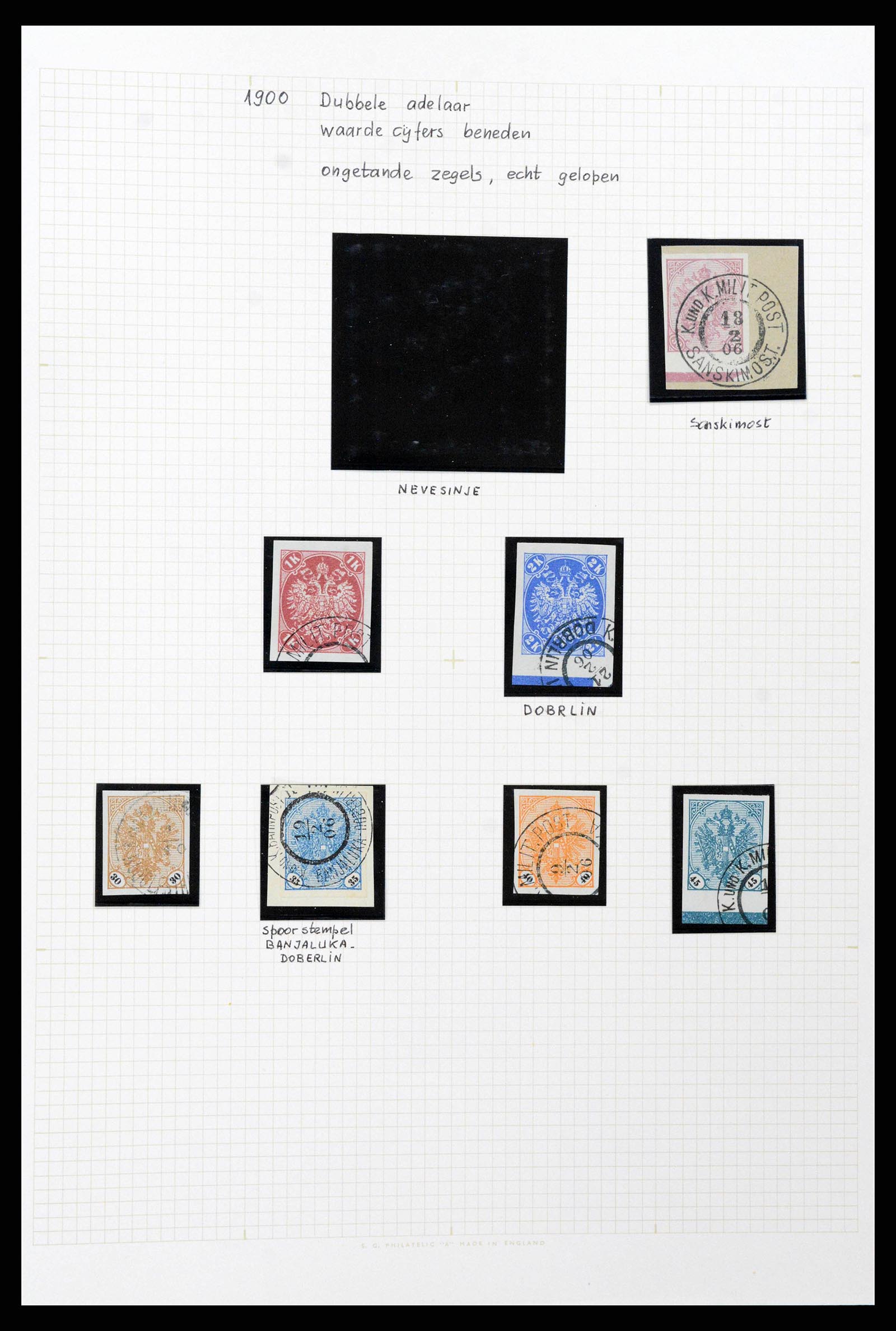 38500 0058 - Postzegelverzameling 38500 Bosnië speciaalverzameling 1879-1919.