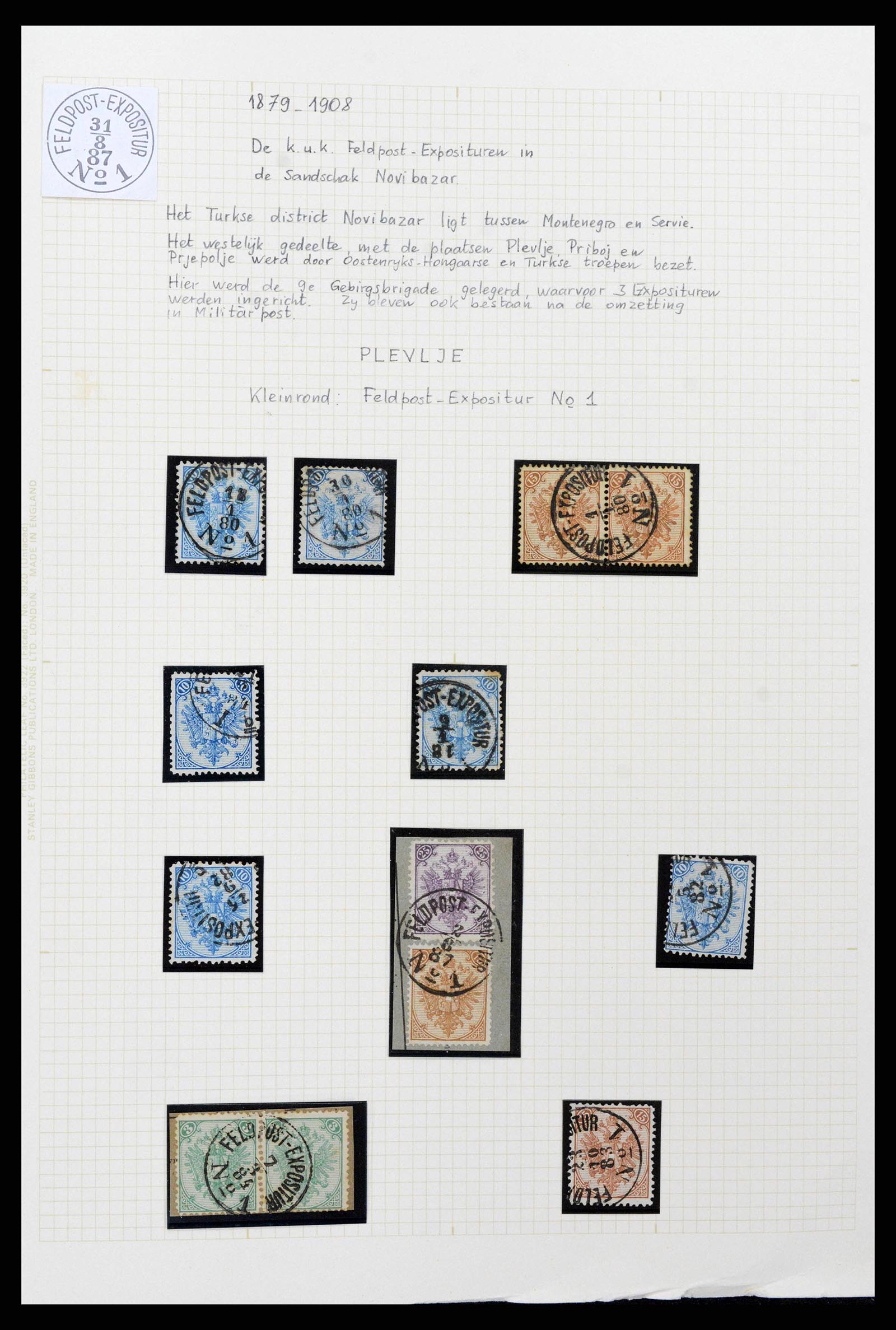 38500 0059 - Postzegelverzameling 38500 Bosnië speciaalverzameling 1879-1919.