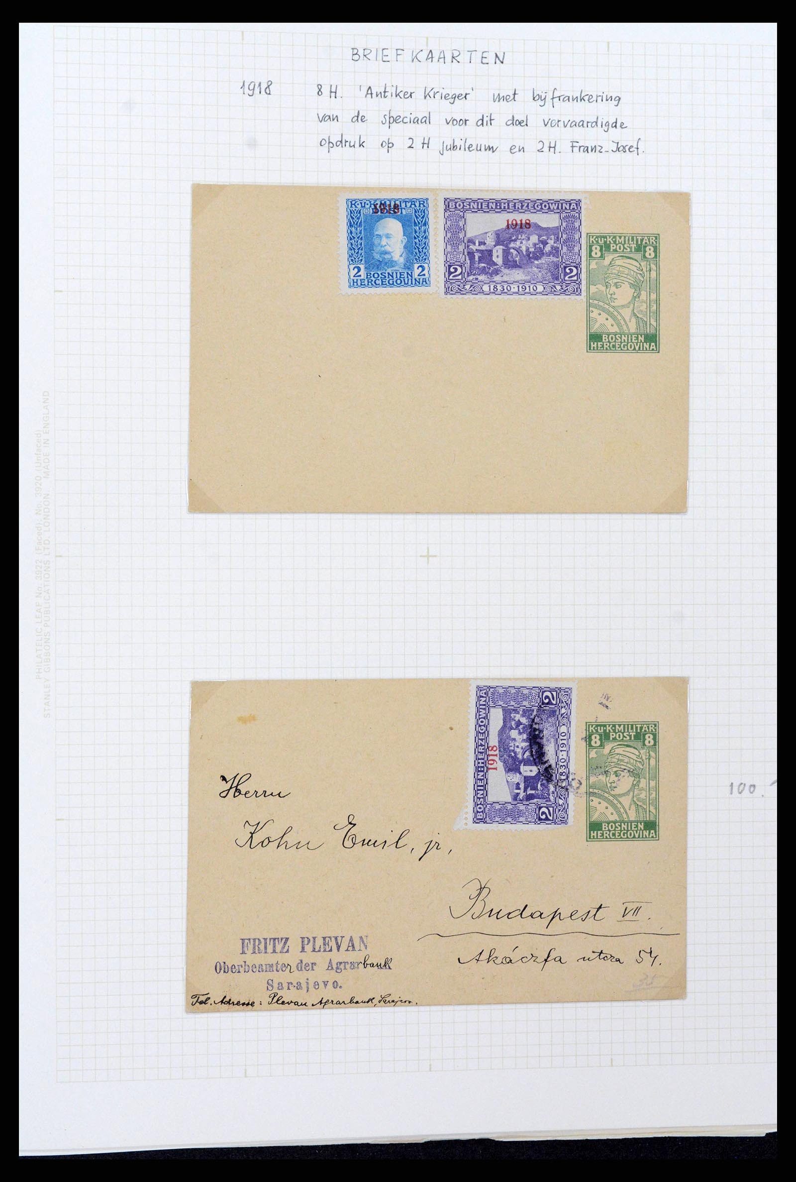 38500 0262 - Postzegelverzameling 38500 Bosnië speciaalverzameling 1879-1919.