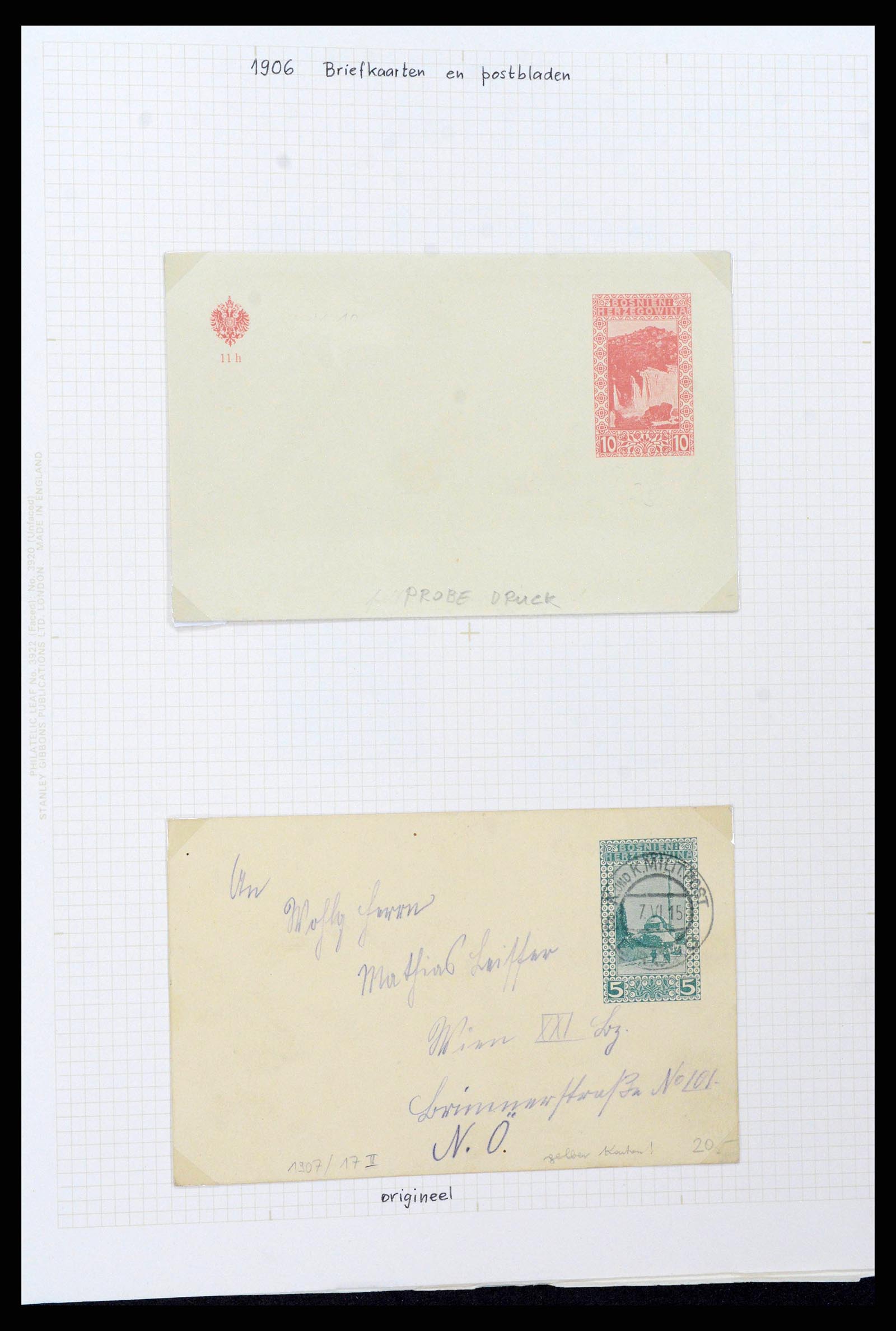 38500 0265 - Postzegelverzameling 38500 Bosnië speciaalverzameling 1879-1919.