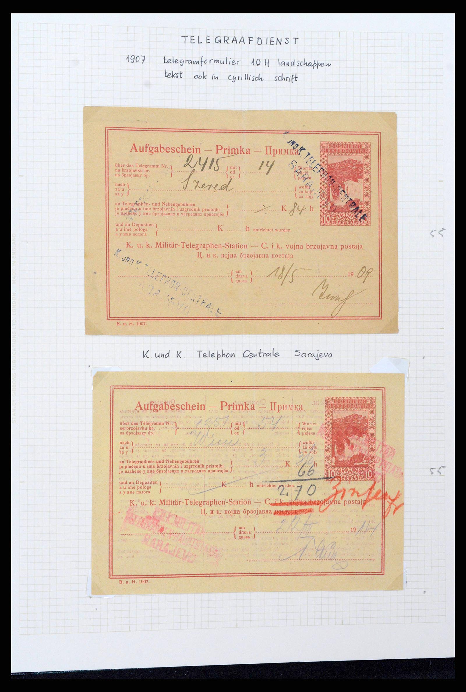 38500 0277 - Stamp collection 38500 Bosnia special collection 1879-1919.