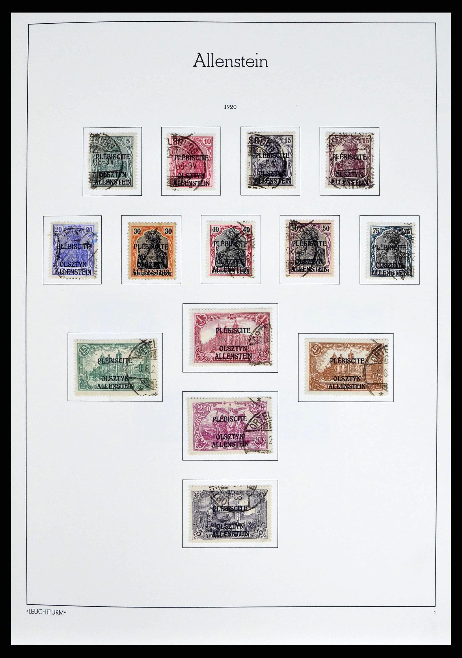 38501 0004 - Postzegelverzameling 38501 Duitse gebieden en bezettingen 1920-1945.