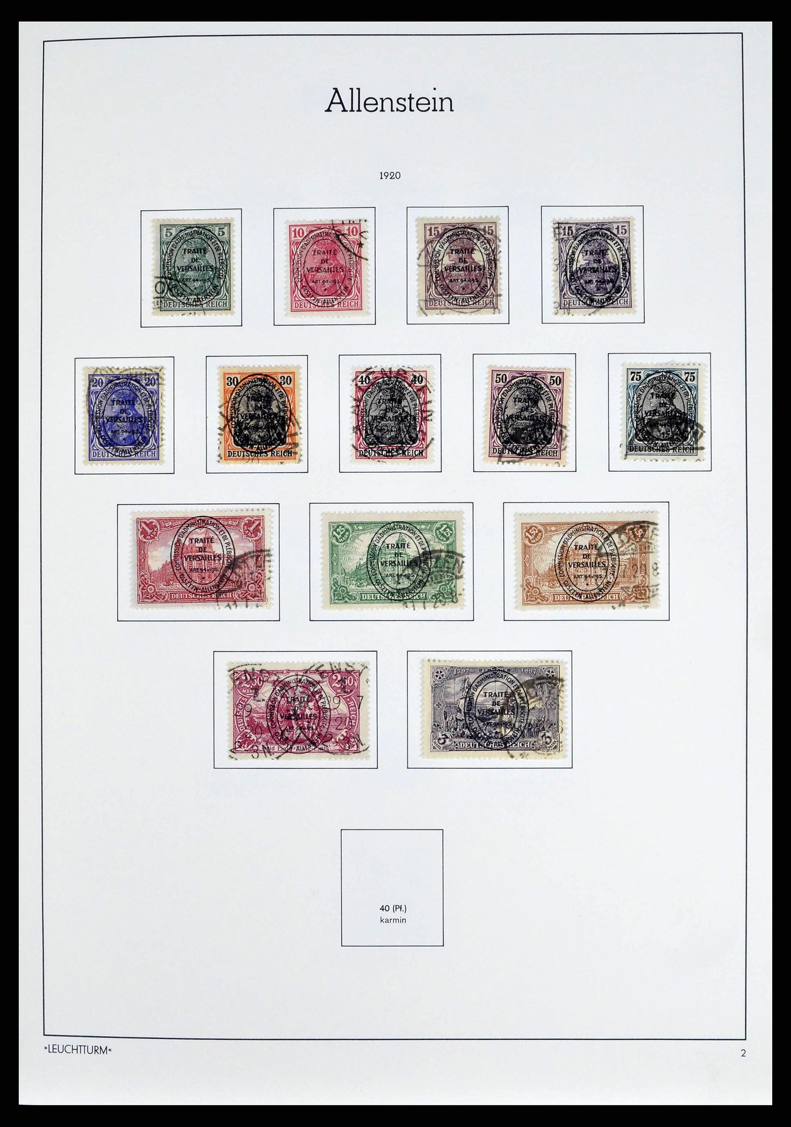 38501 0005 - Stamp collection 38501 German territories and occupations 1920-1945.