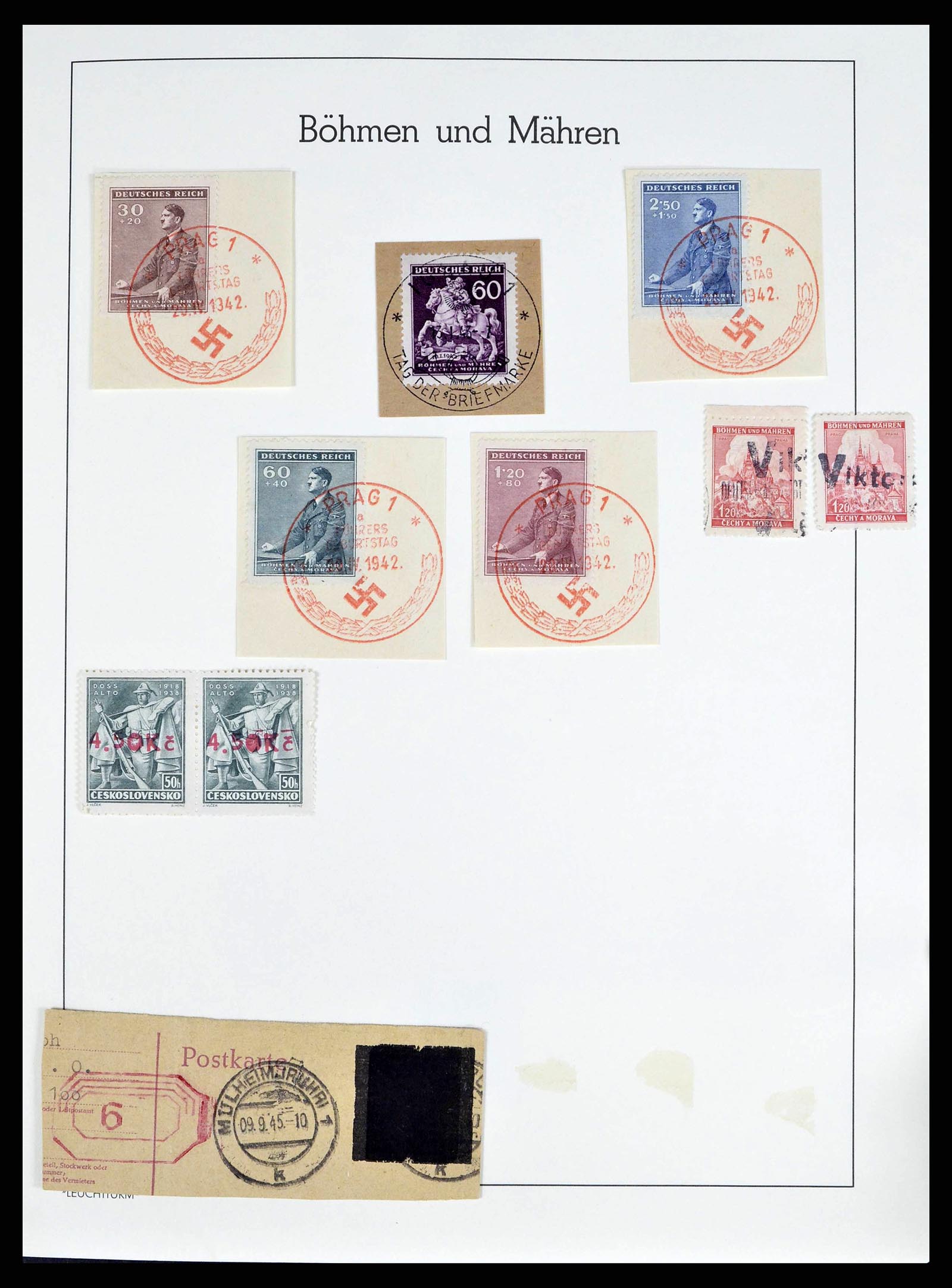 38501 0041 - Postzegelverzameling 38501 Duitse gebieden en bezettingen 1920-1945.