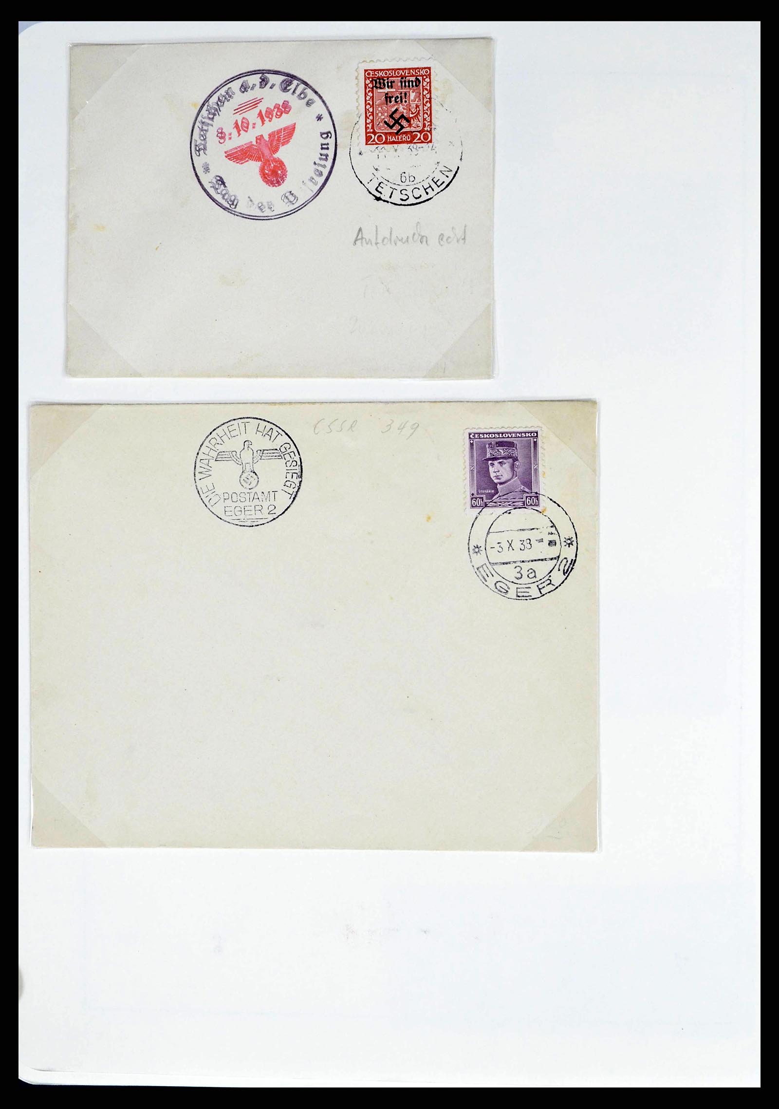 38501 0042 - Postzegelverzameling 38501 Duitse gebieden en bezettingen 1920-1945.
