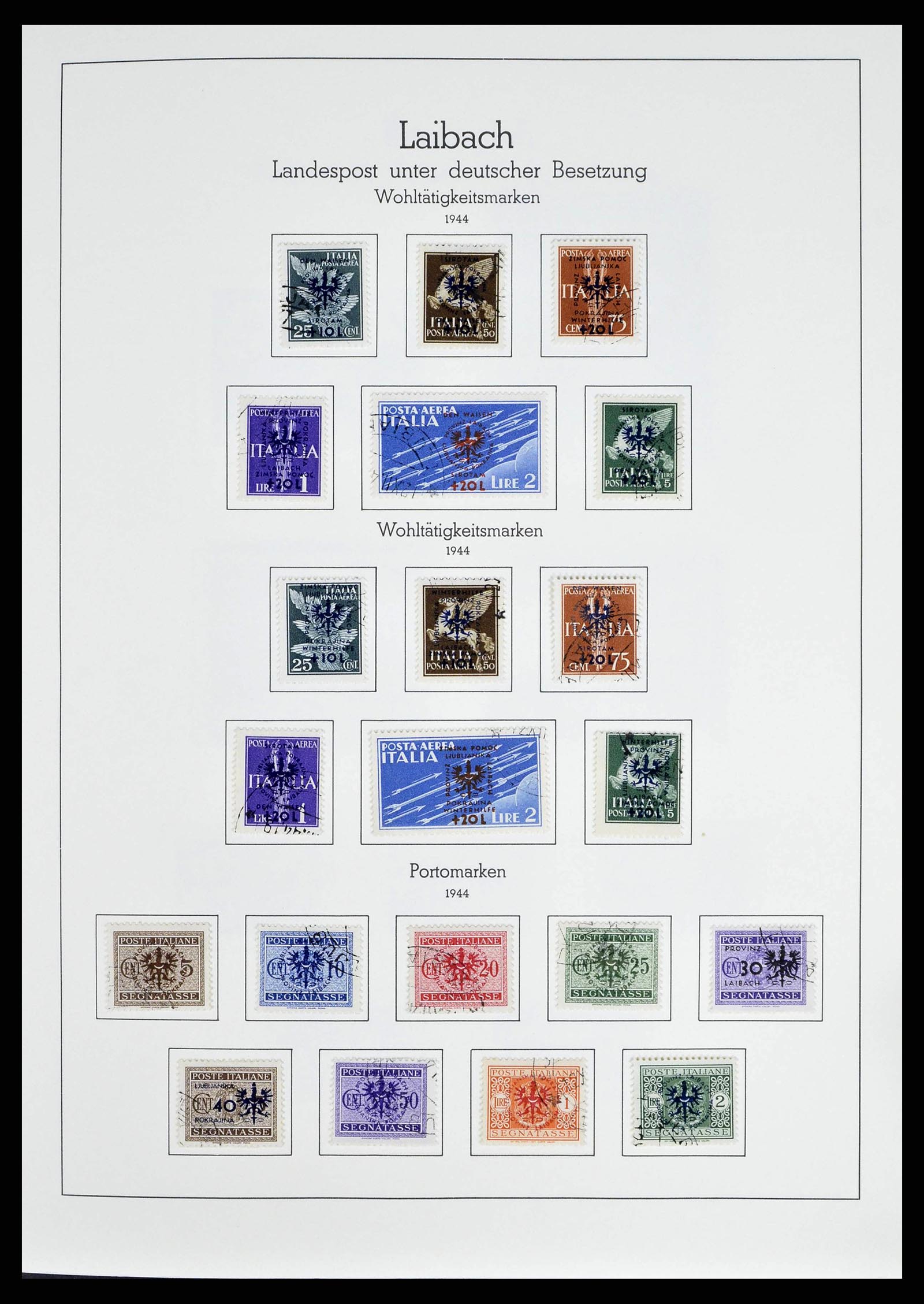 38501 0046 - Postzegelverzameling 38501 Duitse gebieden en bezettingen 1920-1945.