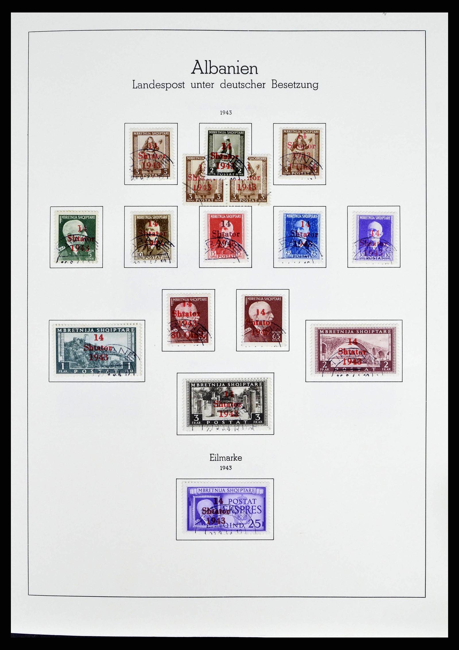 38501 0048 - Postzegelverzameling 38501 Duitse gebieden en bezettingen 1920-1945.