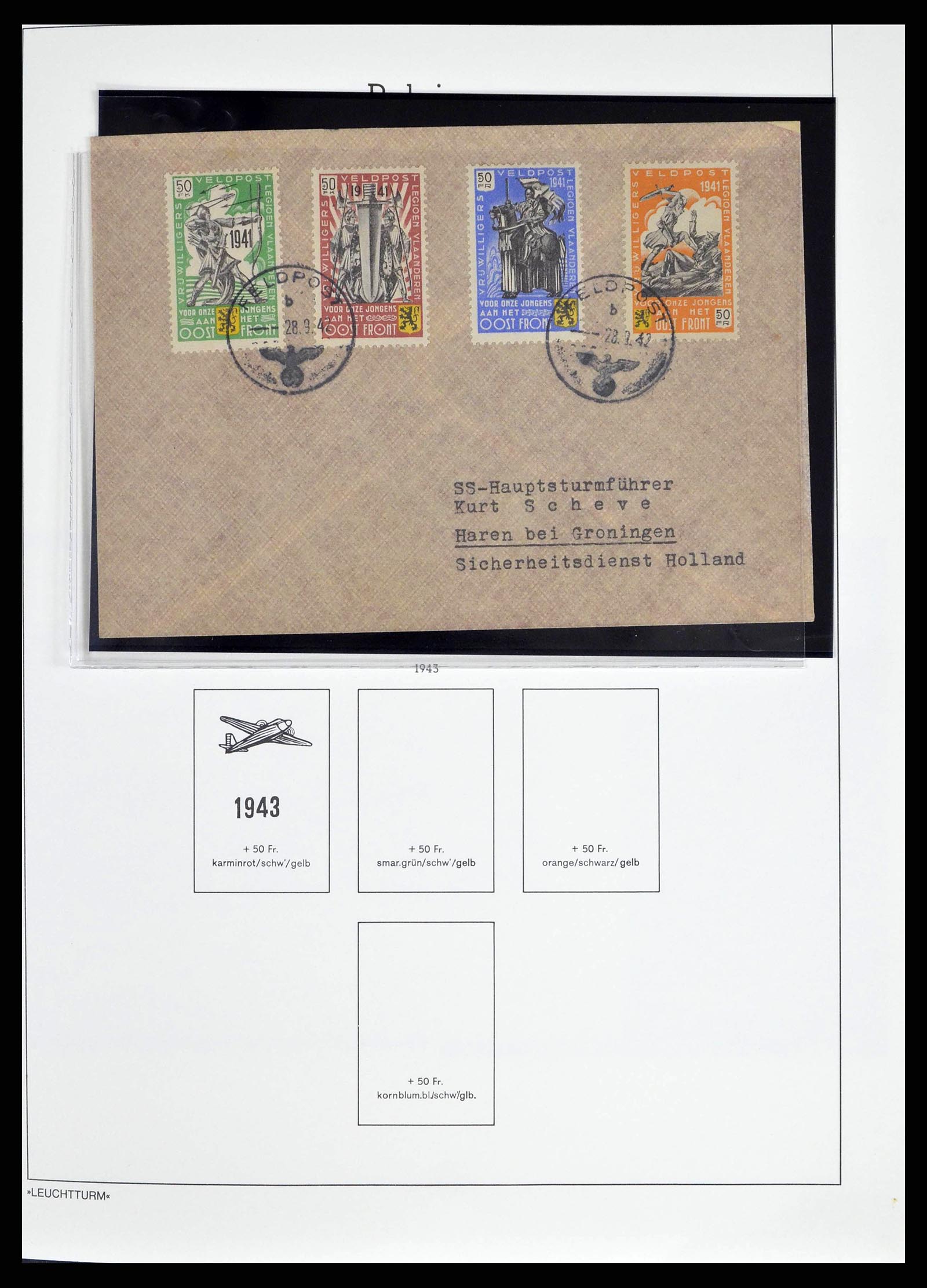 38501 0051 - Postzegelverzameling 38501 Duitse gebieden en bezettingen 1920-1945.