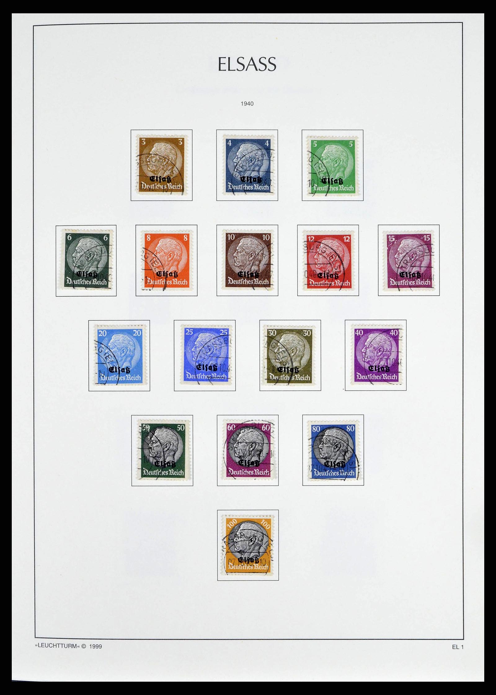 38501 0053 - Postzegelverzameling 38501 Duitse gebieden en bezettingen 1920-1945.