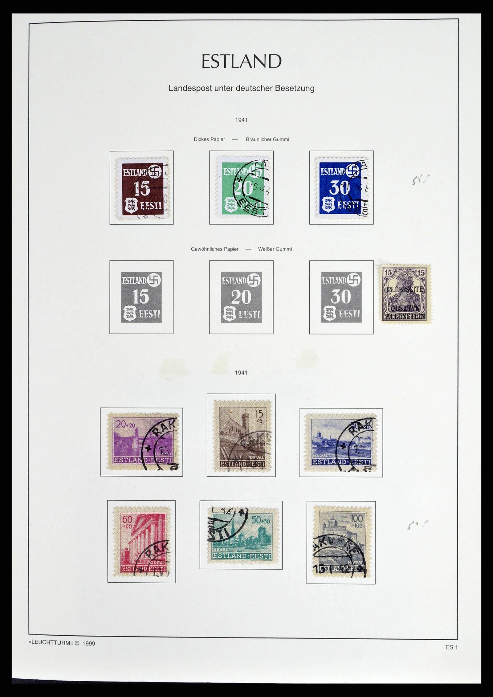38501 0054 - Stamp collection 38501 German territories and occupations 1920-1945.