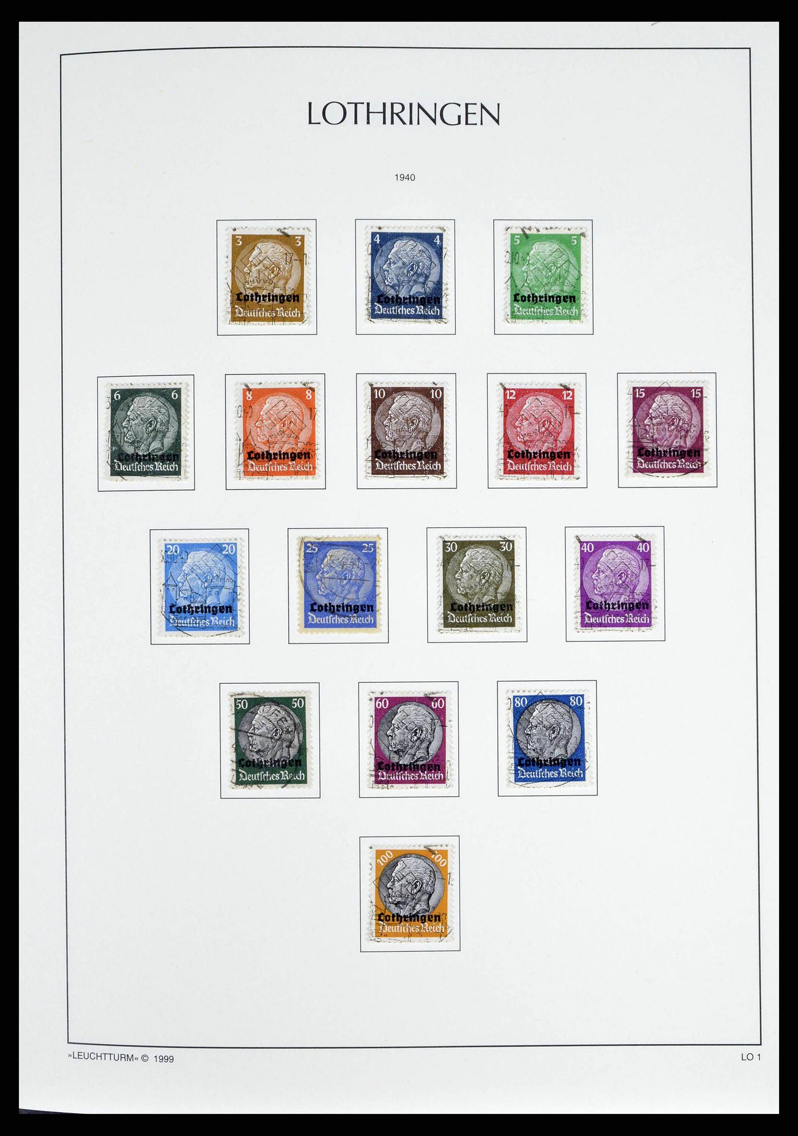 38501 0059 - Postzegelverzameling 38501 Duitse gebieden en bezettingen 1920-1945.