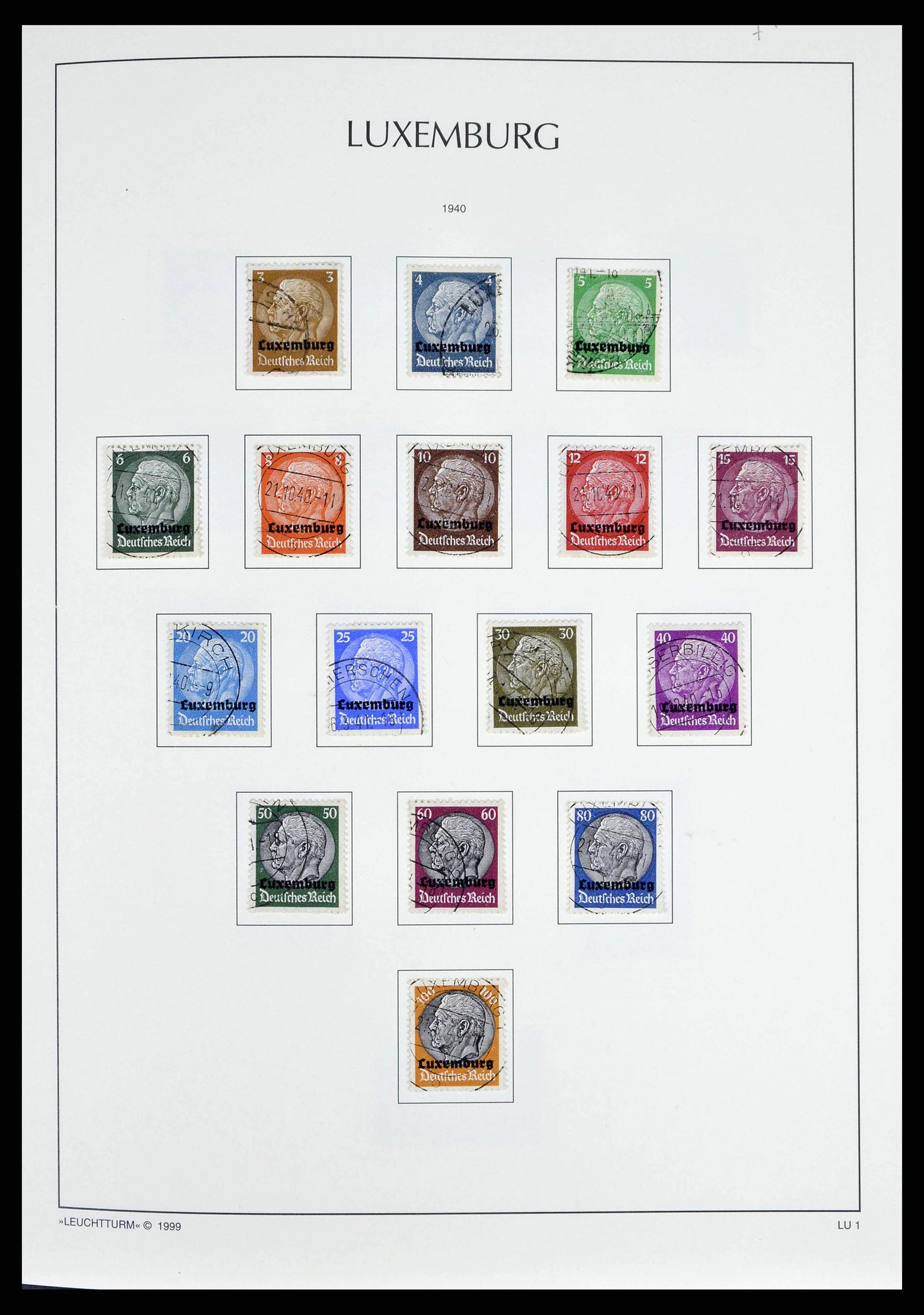 38501 0060 - Postzegelverzameling 38501 Duitse gebieden en bezettingen 1920-1945.