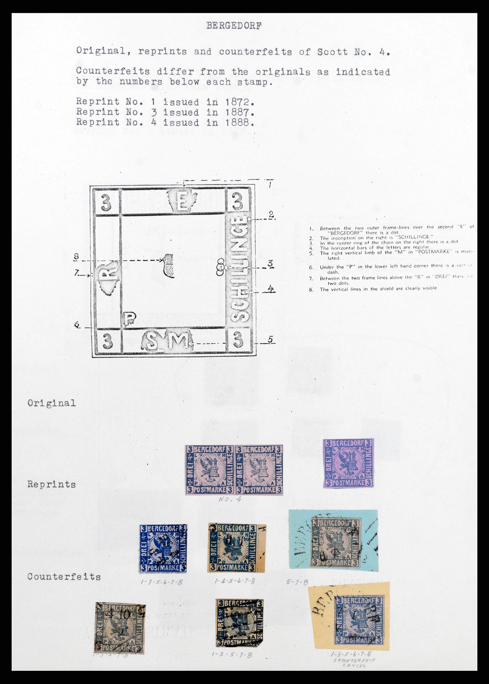 38502 0006 - Postzegelverzameling 38502 Oud Duitse Staten referentie verzameling.