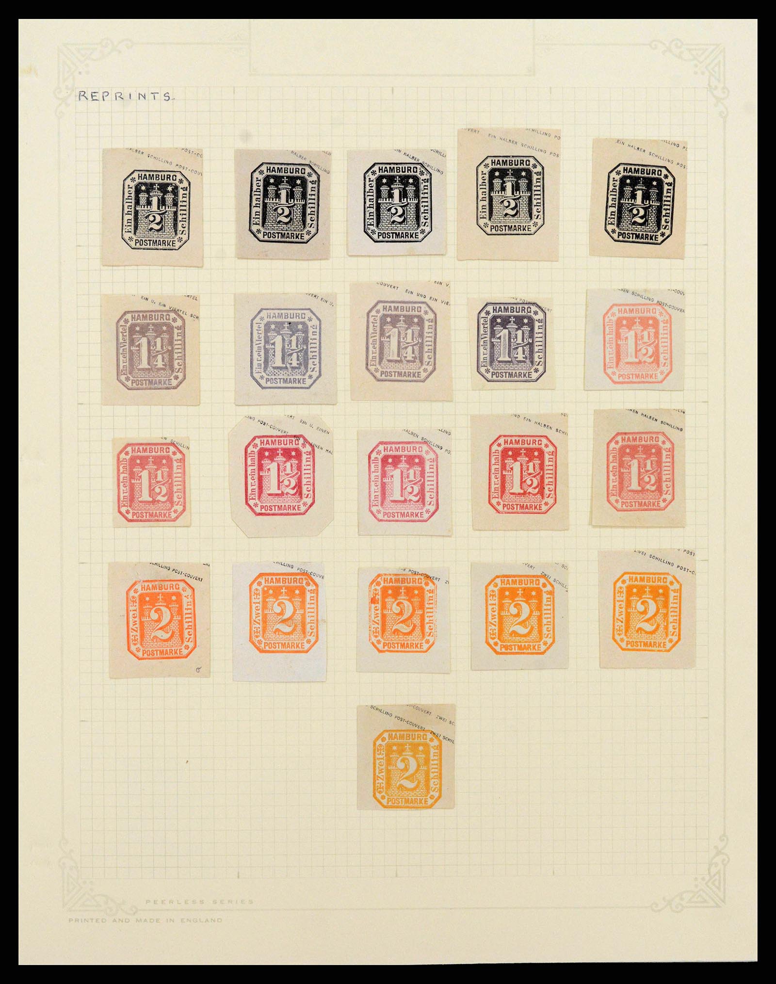 38502 0008 - Postzegelverzameling 38502 Oud Duitse Staten referentie verzameling.