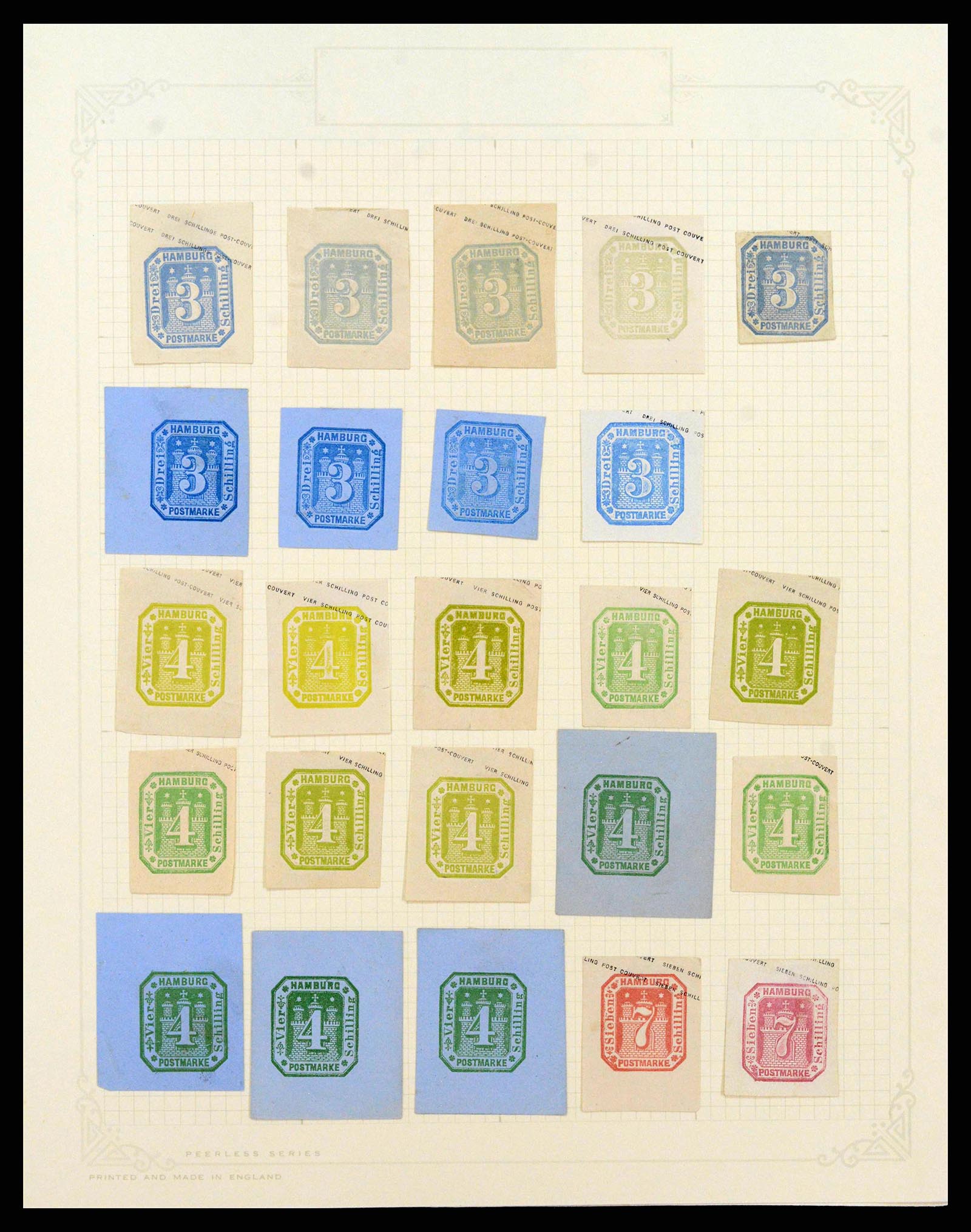 38502 0011 - Postzegelverzameling 38502 Oud Duitse Staten referentie verzameling.