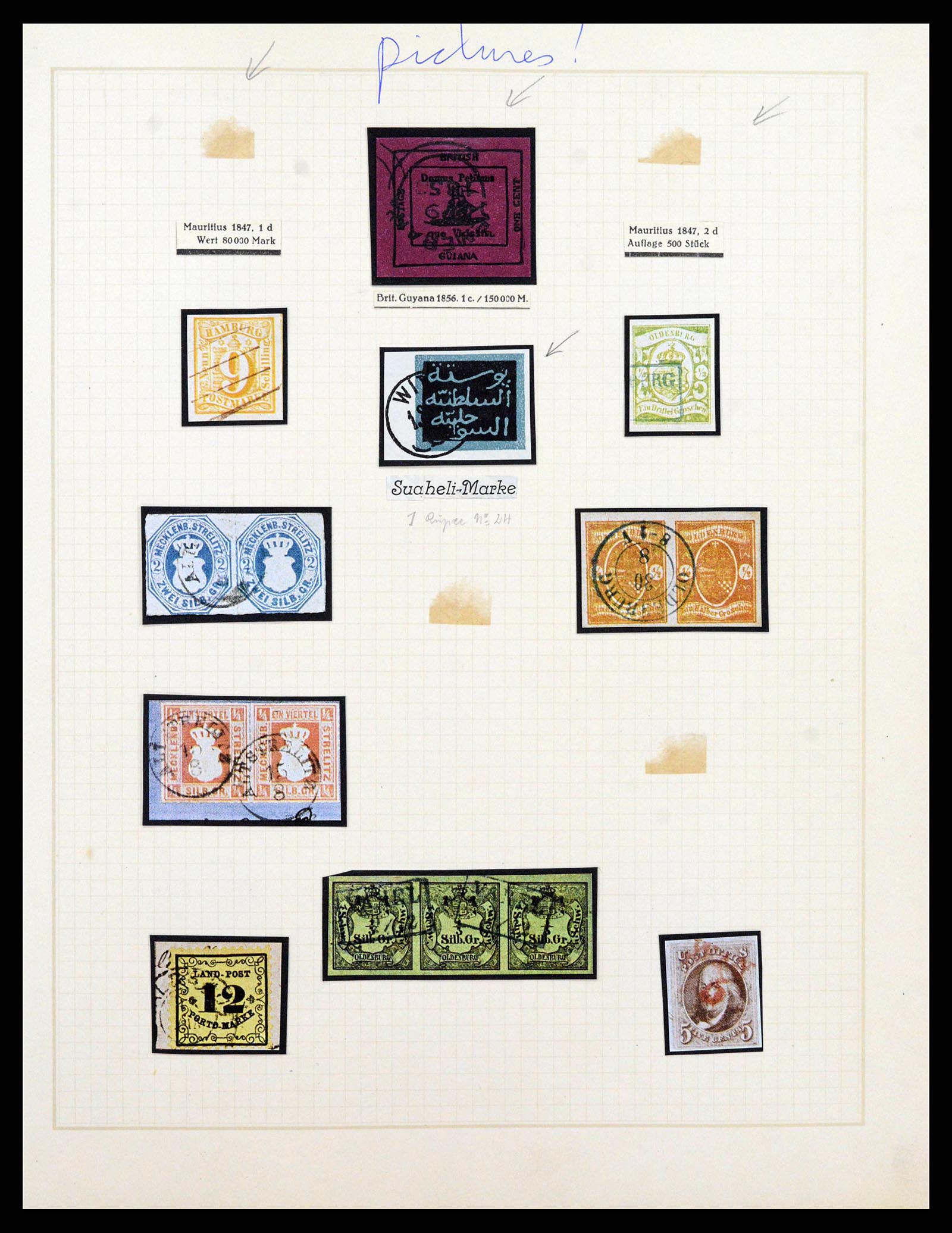38502 0014 - Stamp collection 38502 Old German States reference collection.